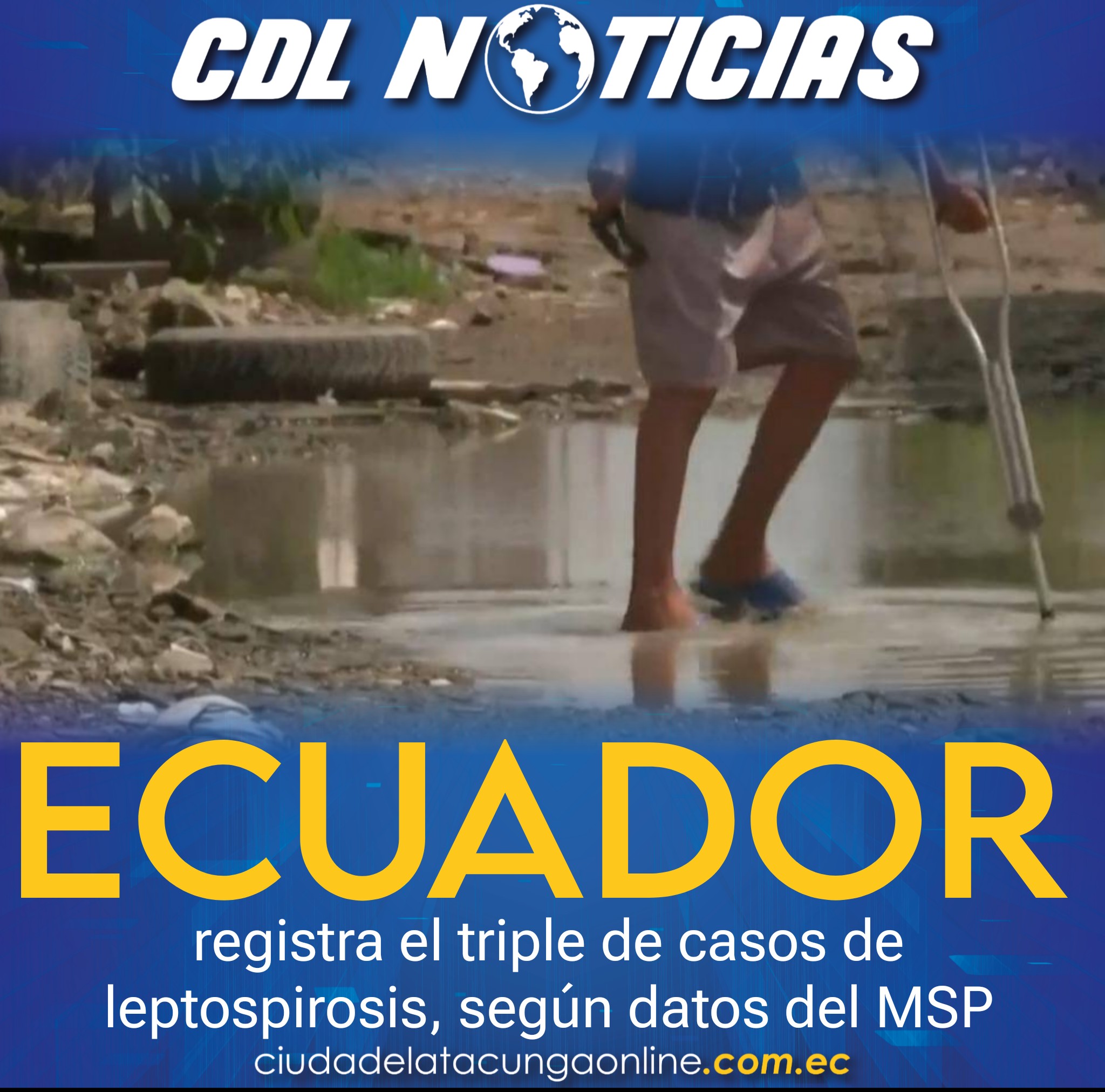 Ecuador registra el triple de casos de leptospirosis, según datos del MSP