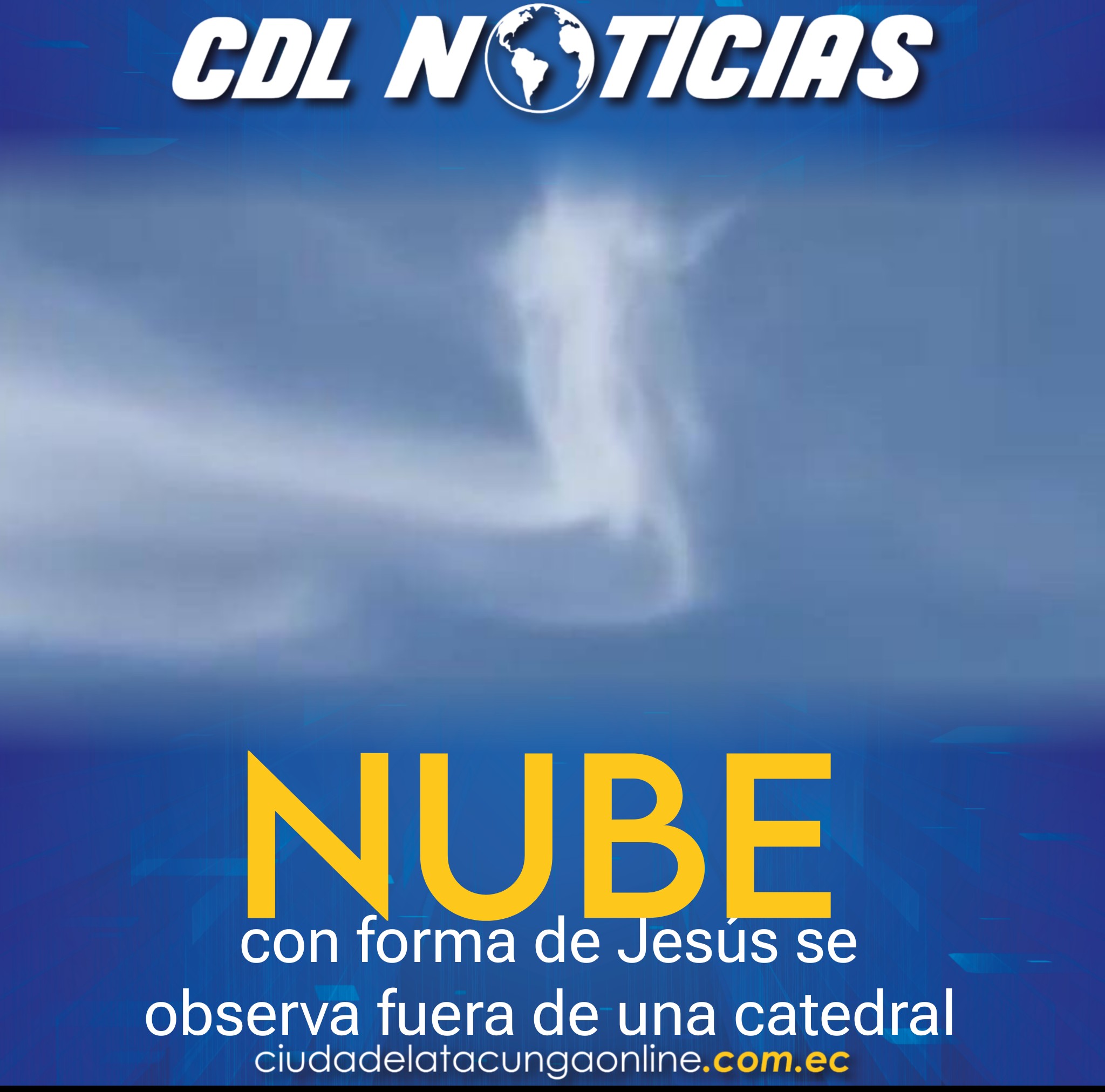Filipinas: Nube con forma de Jesús se observa fuera de una catedral