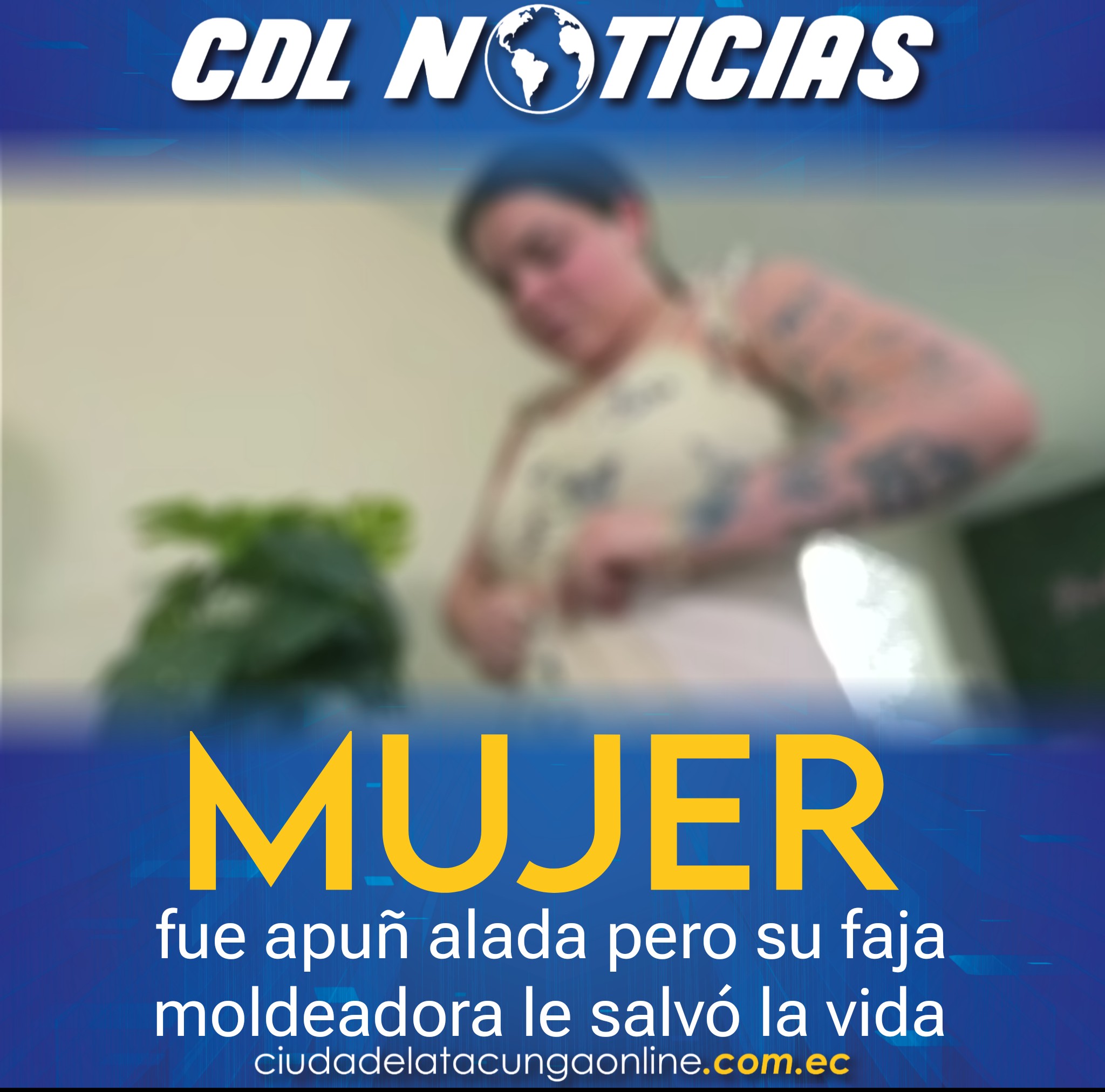 Una mujer fue apu ñalada pero su faja moldeadora le salvó la vida