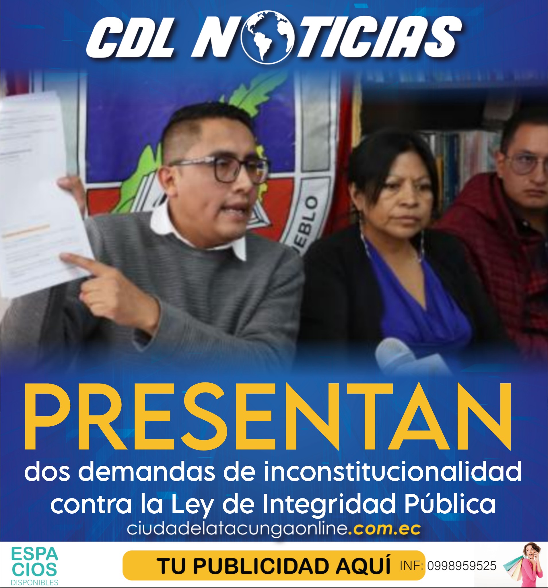 Presentan dos demandas de inconstitucionalidad contra la Ley de Integridad Pública