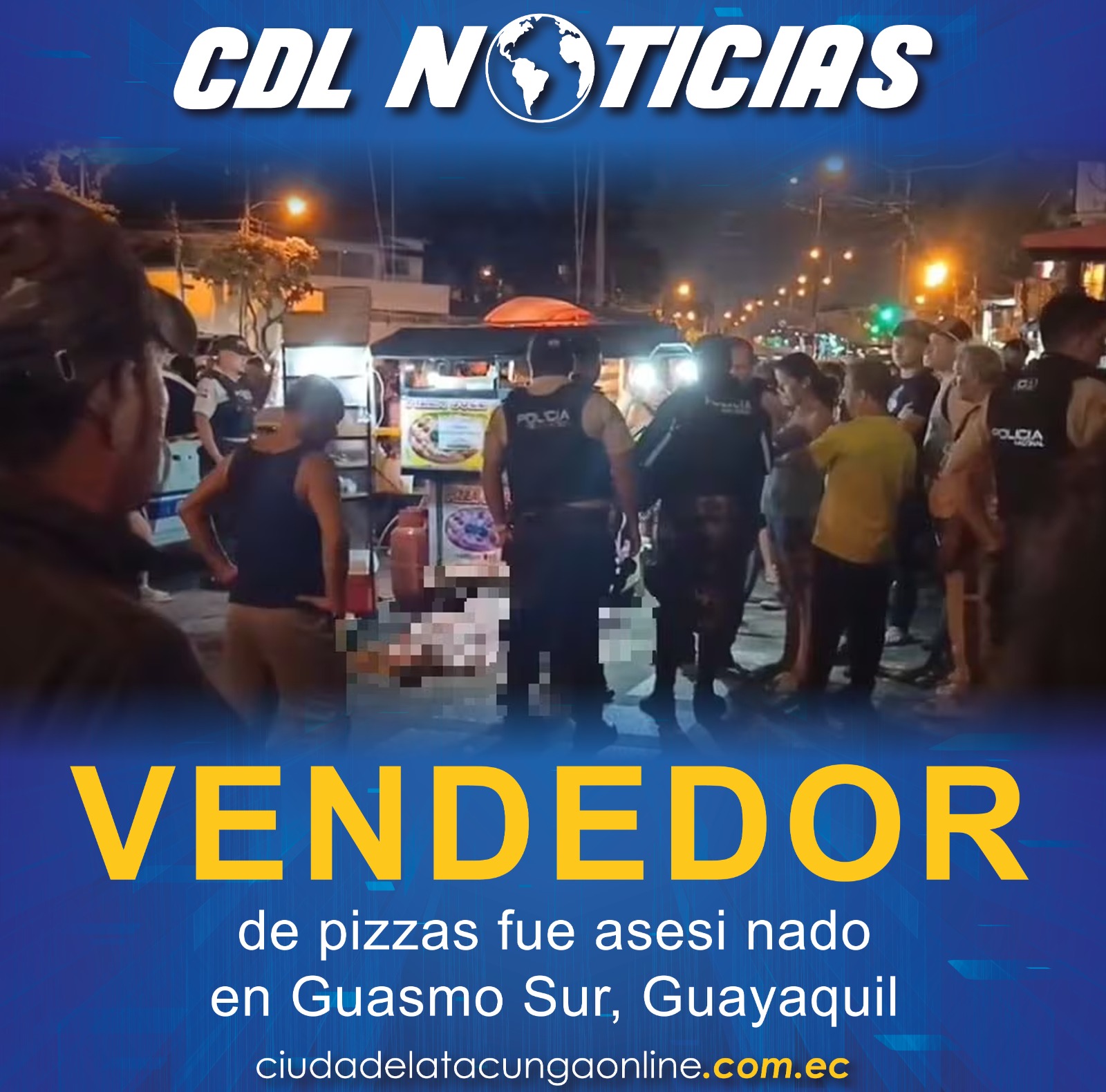 Un vendedor de pizzas fue asesinado en Guasmo Sur, Guayaquil