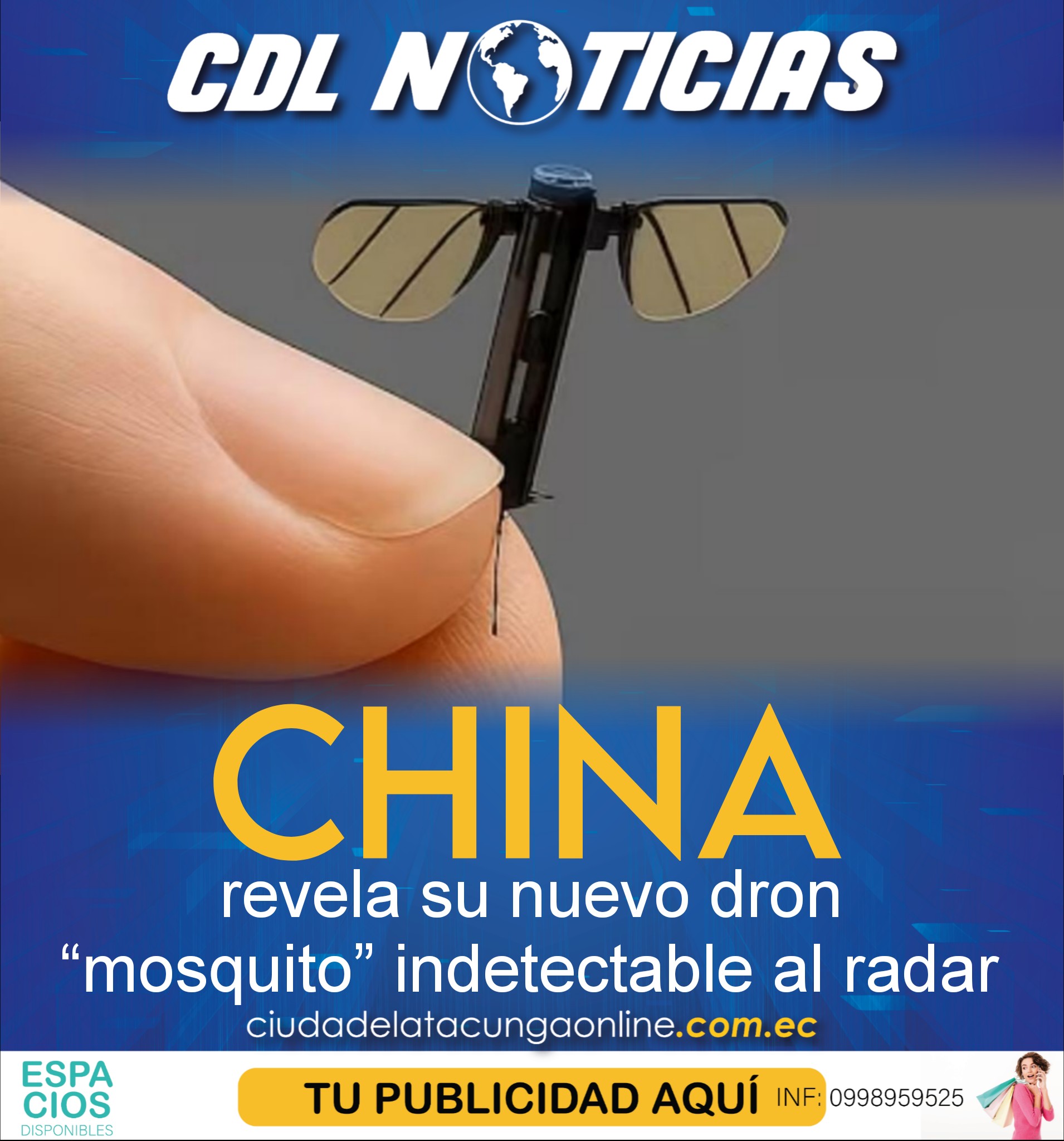 China revela su nuevo dron “mosquito” indetectable al radar