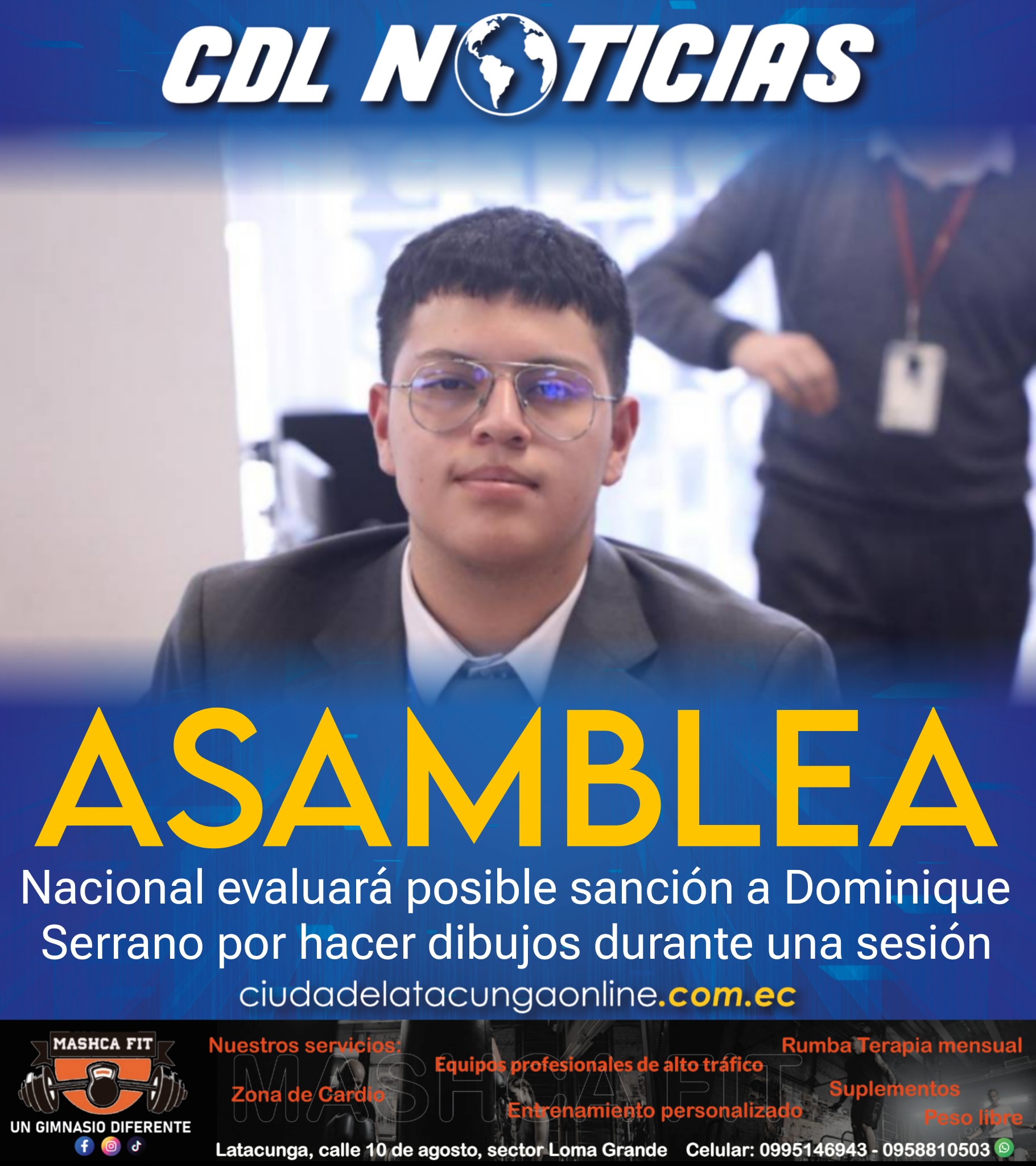 La Asamblea Nacional evaluará posible sanción a Dominique Serrano por hacer dibujos durante una sesión