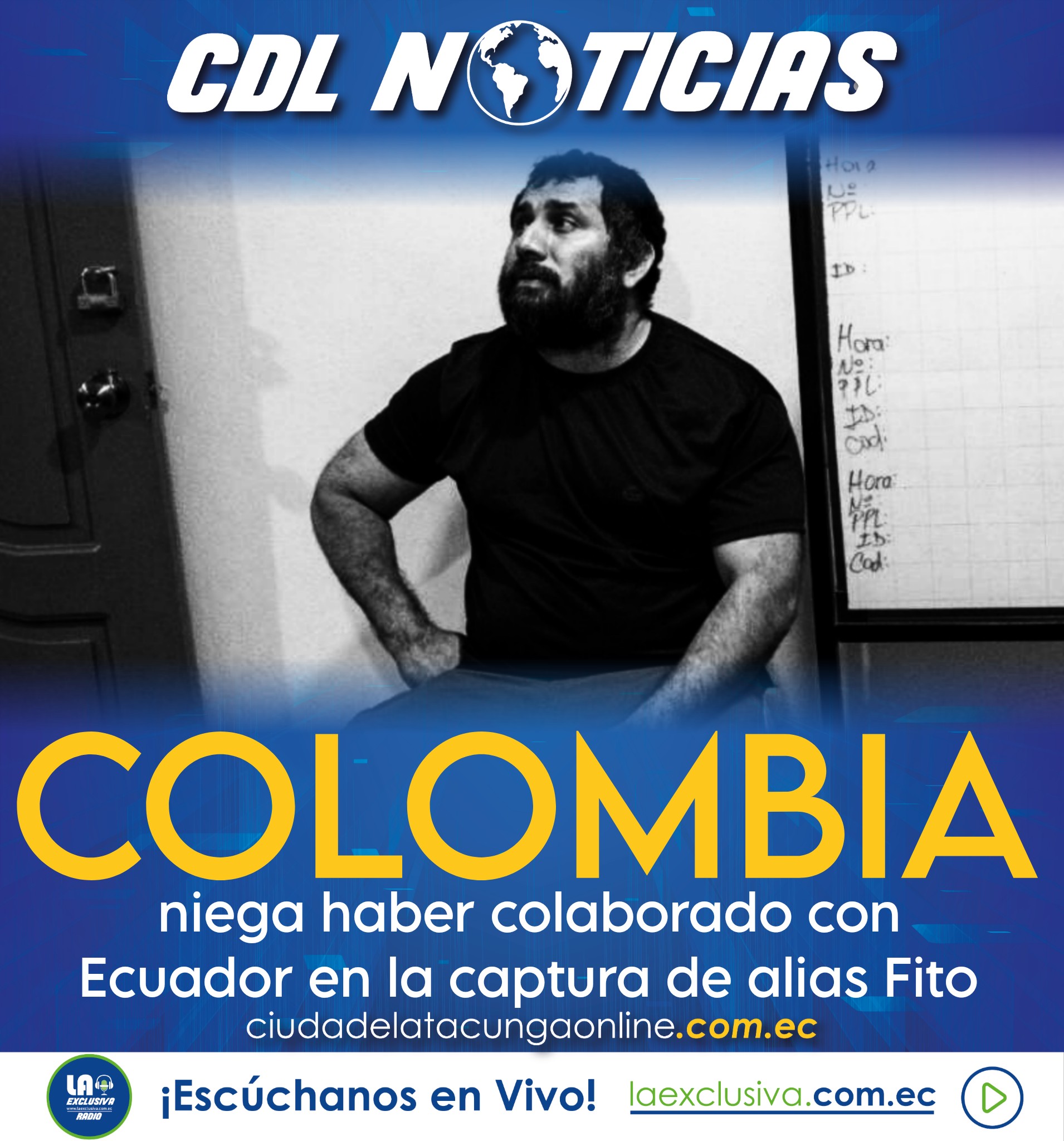 Colombia niega haber colaborado con Ecuador en la captura de alias Fito