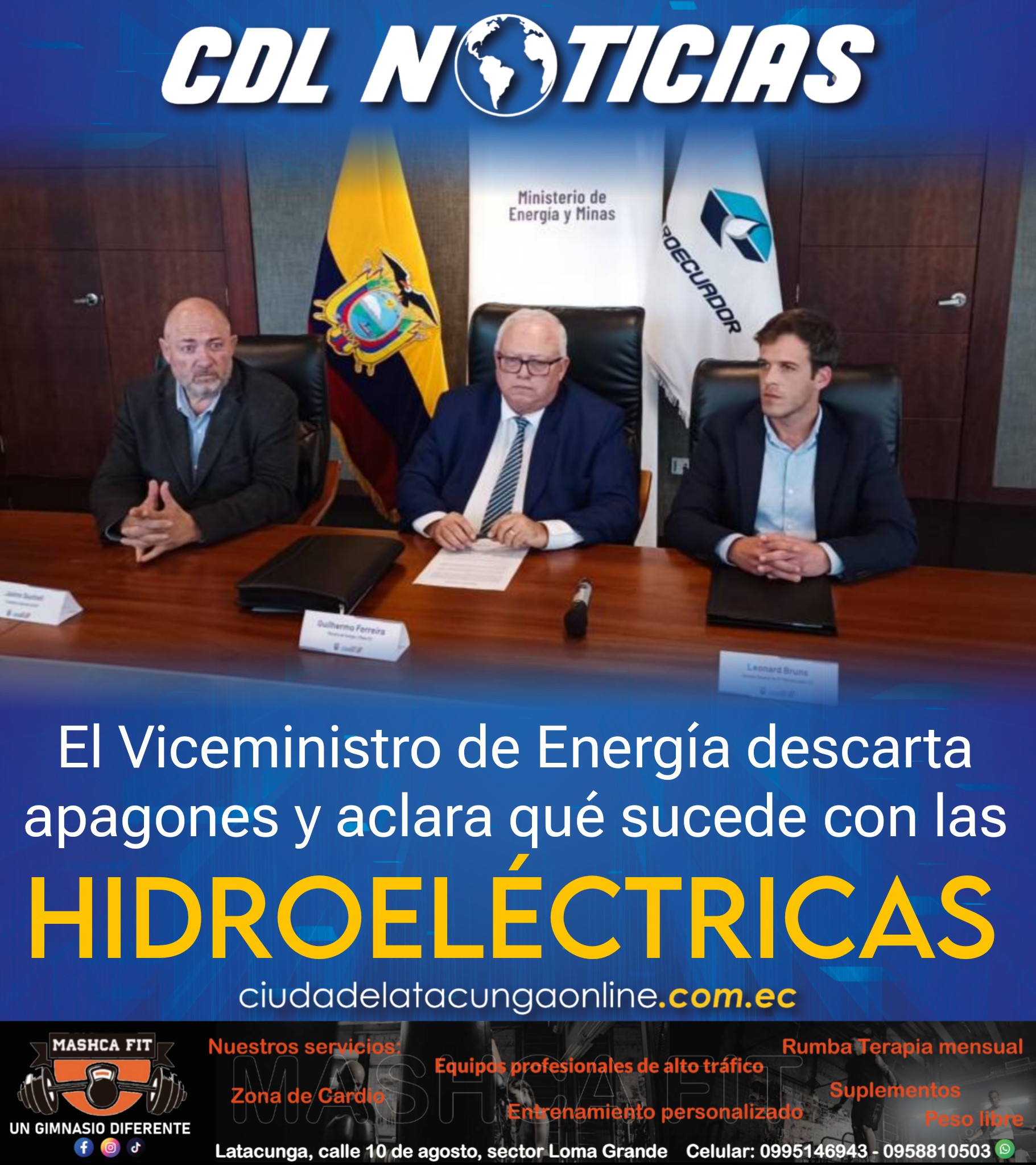 El Viceministro de Energía descarta apagones y aclara qué sucede con las hidroeléctricas