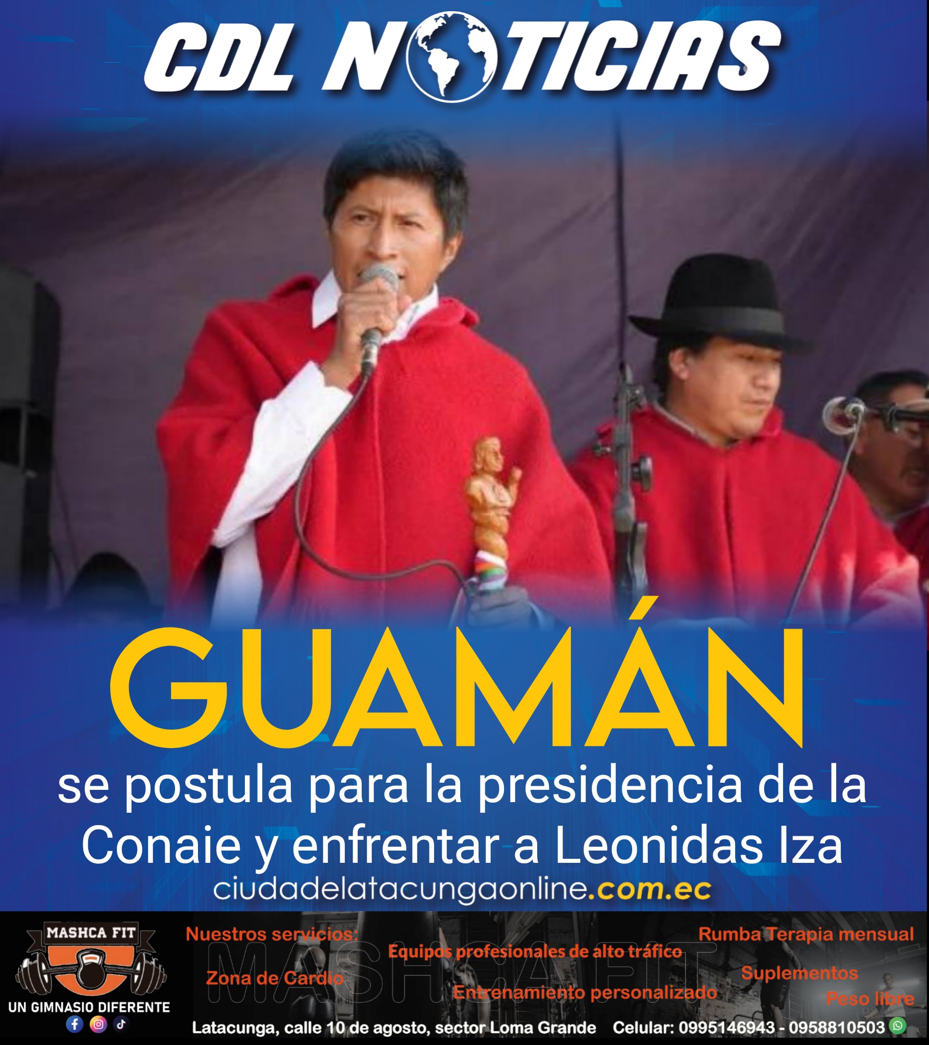 Guamán se postula para la presidencia de la Conaie y enfrentar a Leonidas Iza