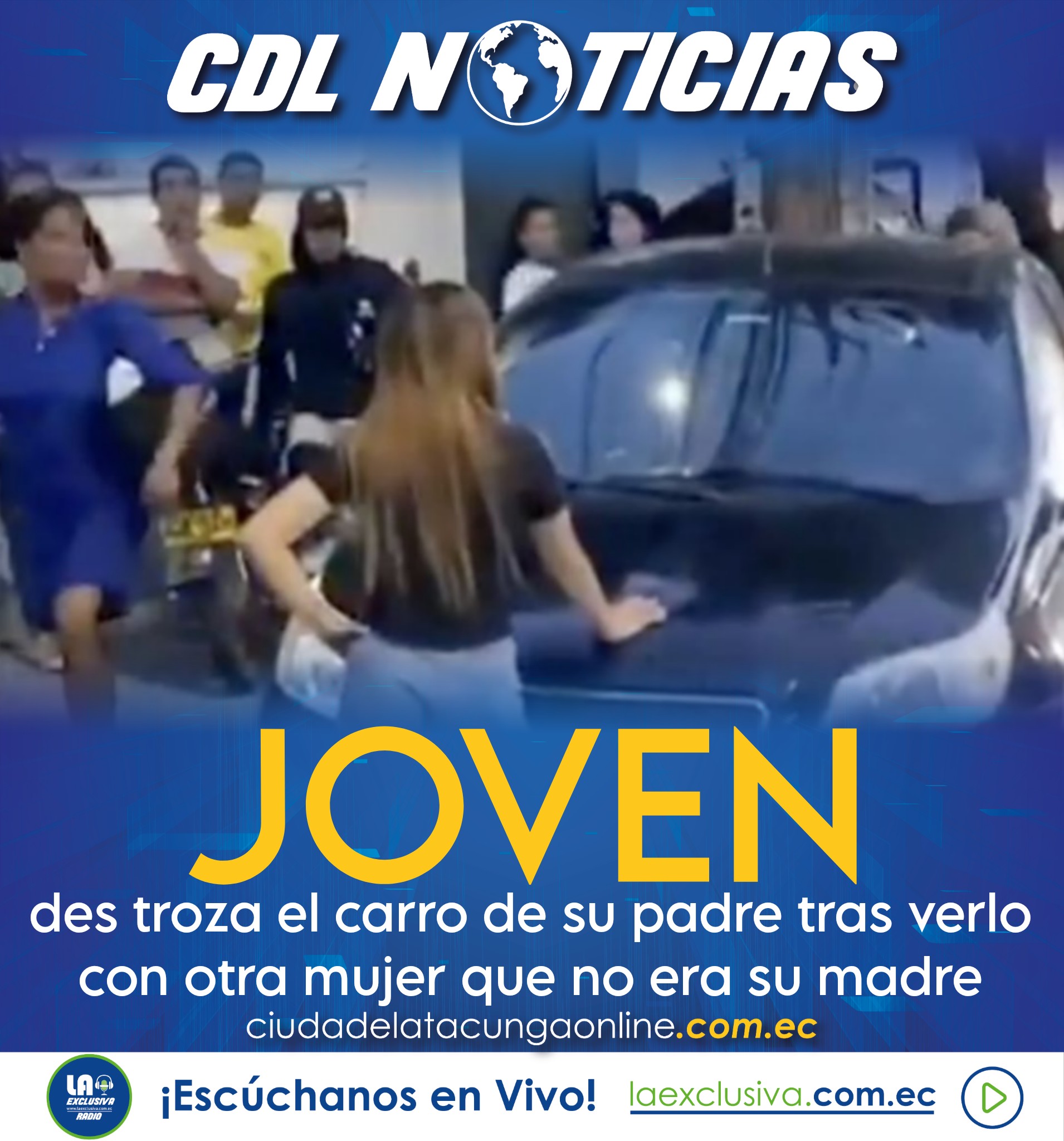 Joven des troza el carro de su padre tras verlo con otra mujer que no era su madre