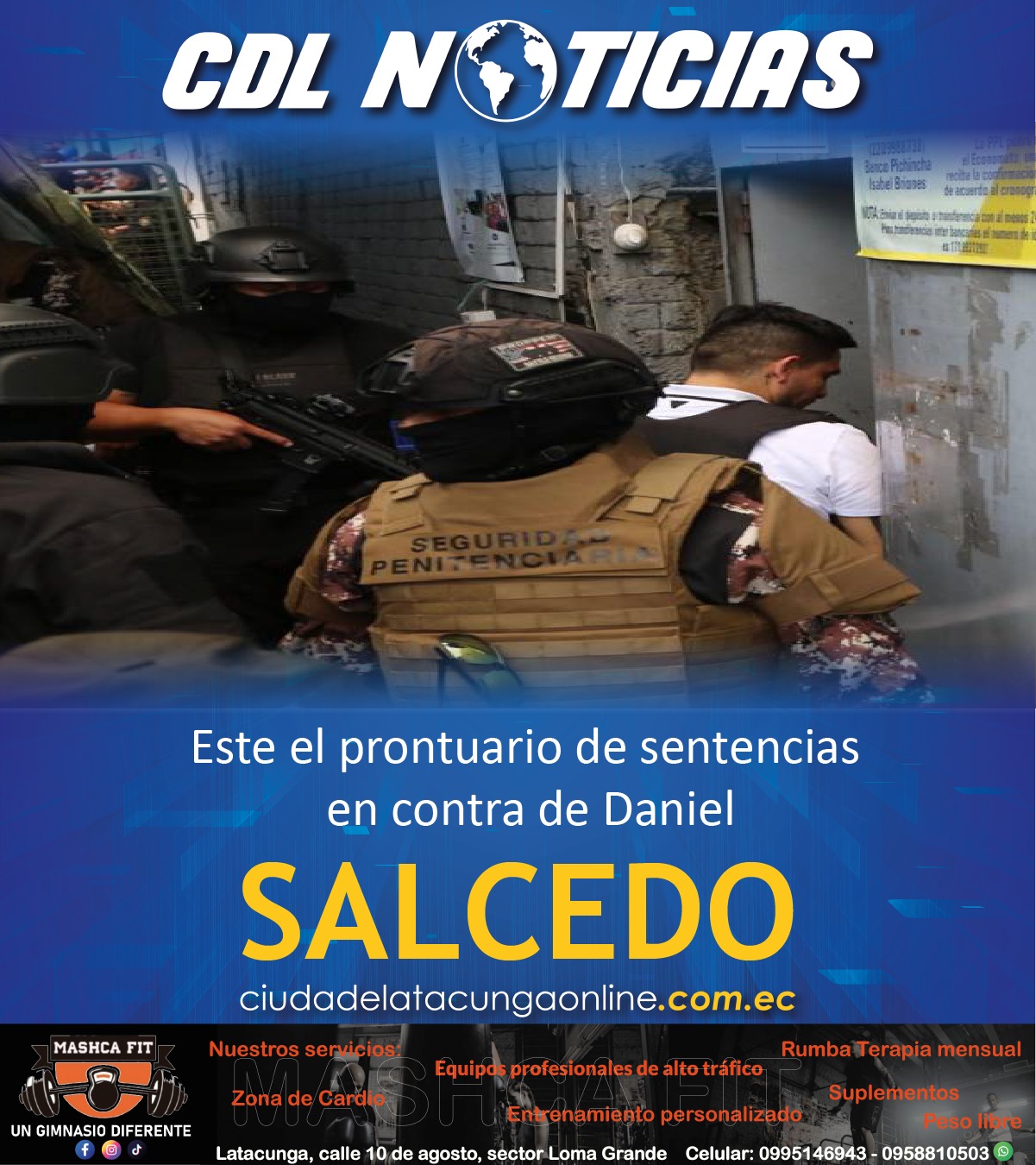 Este el prontuario de sentencias en contra de Daniel Salcedo