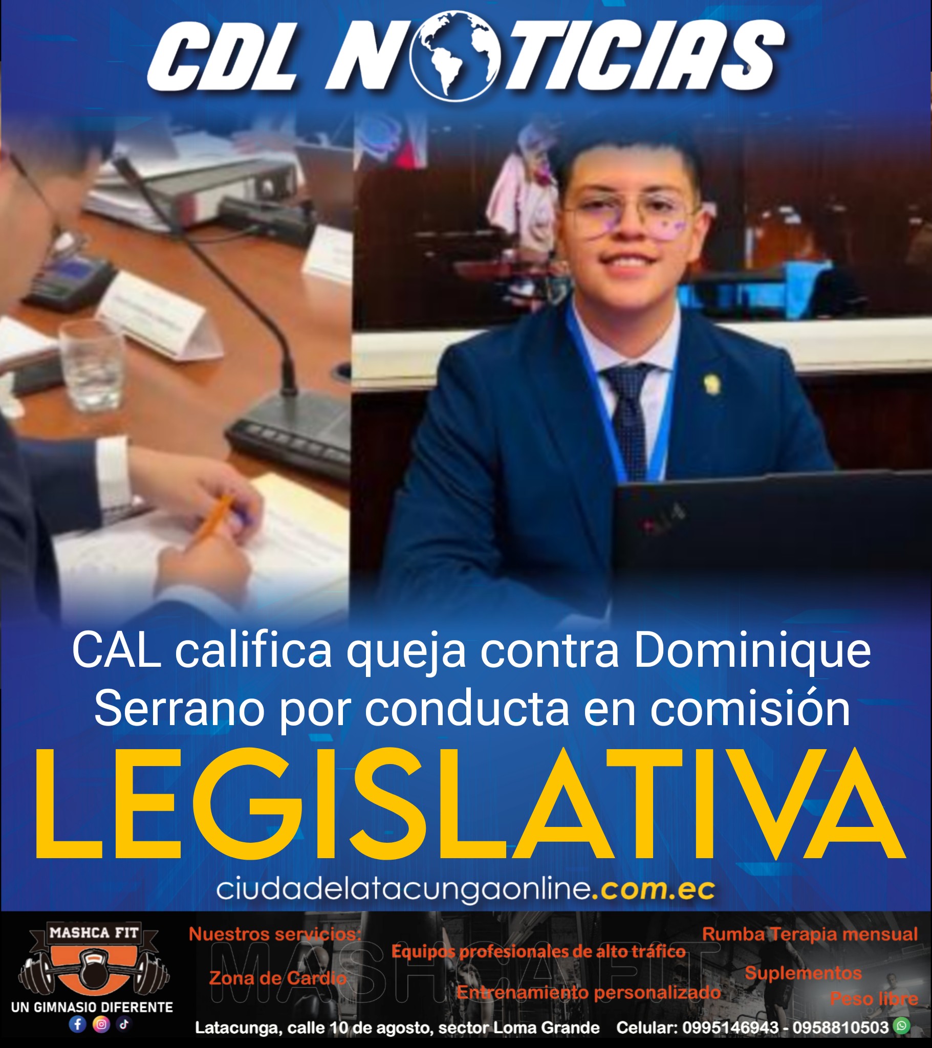 CAL califica queja contra Dominique Serrano por conducta en comisión legislativa