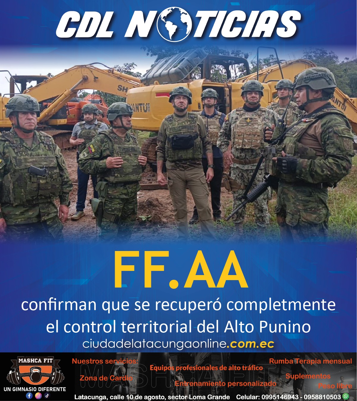 FF.AA. confirman que se recuperó completamente el control territorial del Alto Punino