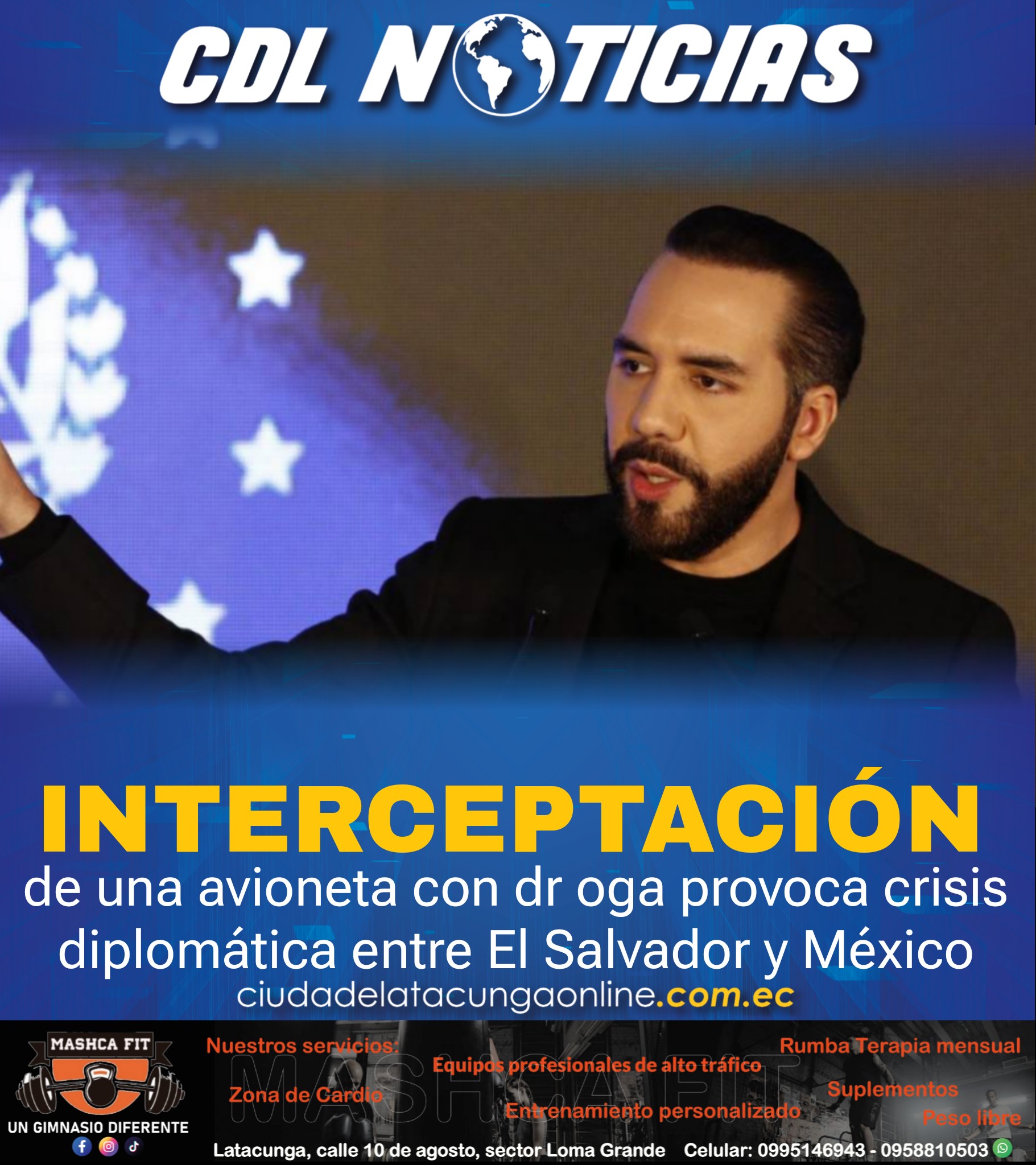 La interceptación de una avioneta con dr oga provoca crisis diplomática entre El Salvador y México
