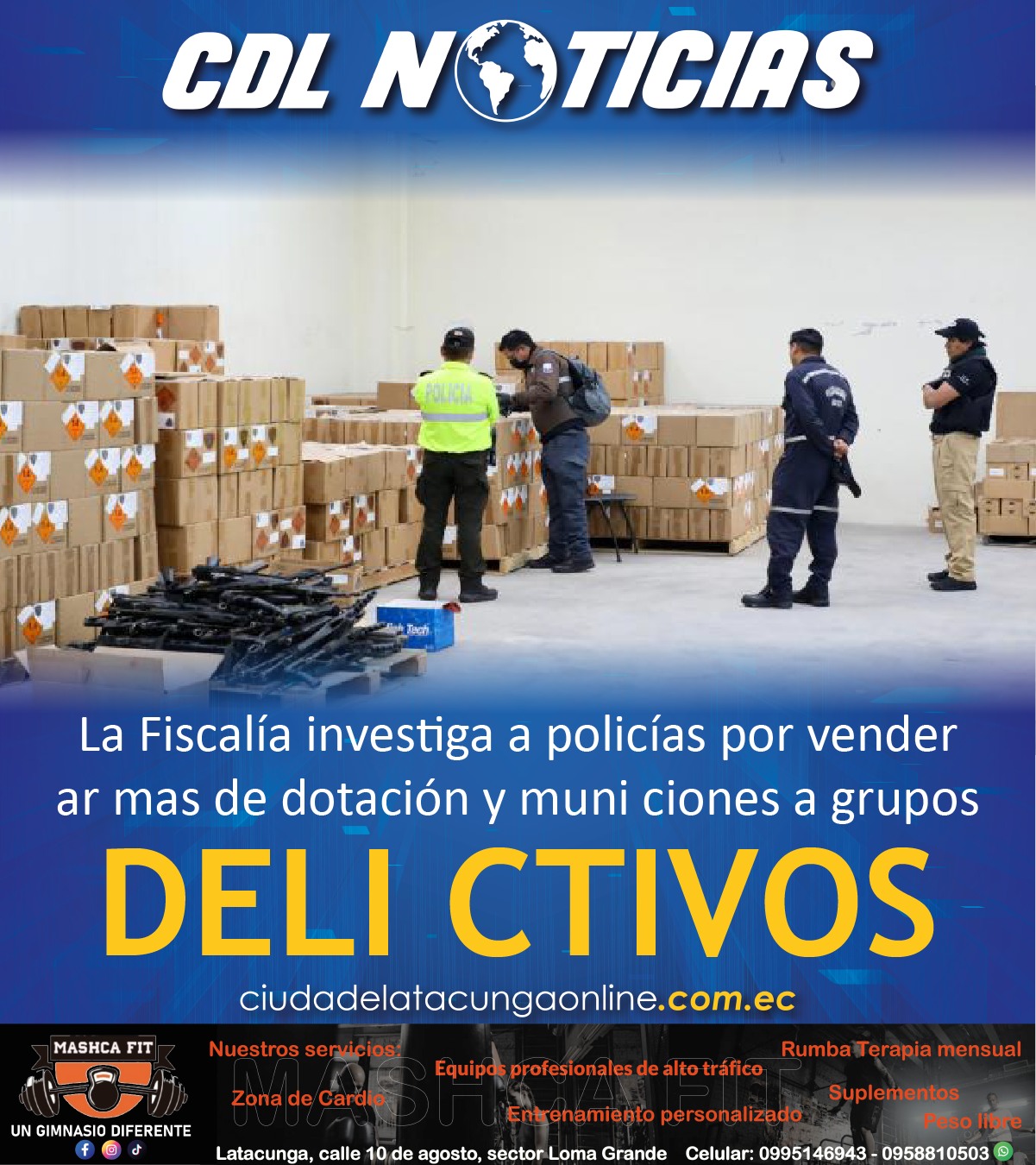 La Fiscalía investiga a policías por vender armas de dotación y municiones a grupos delictivos