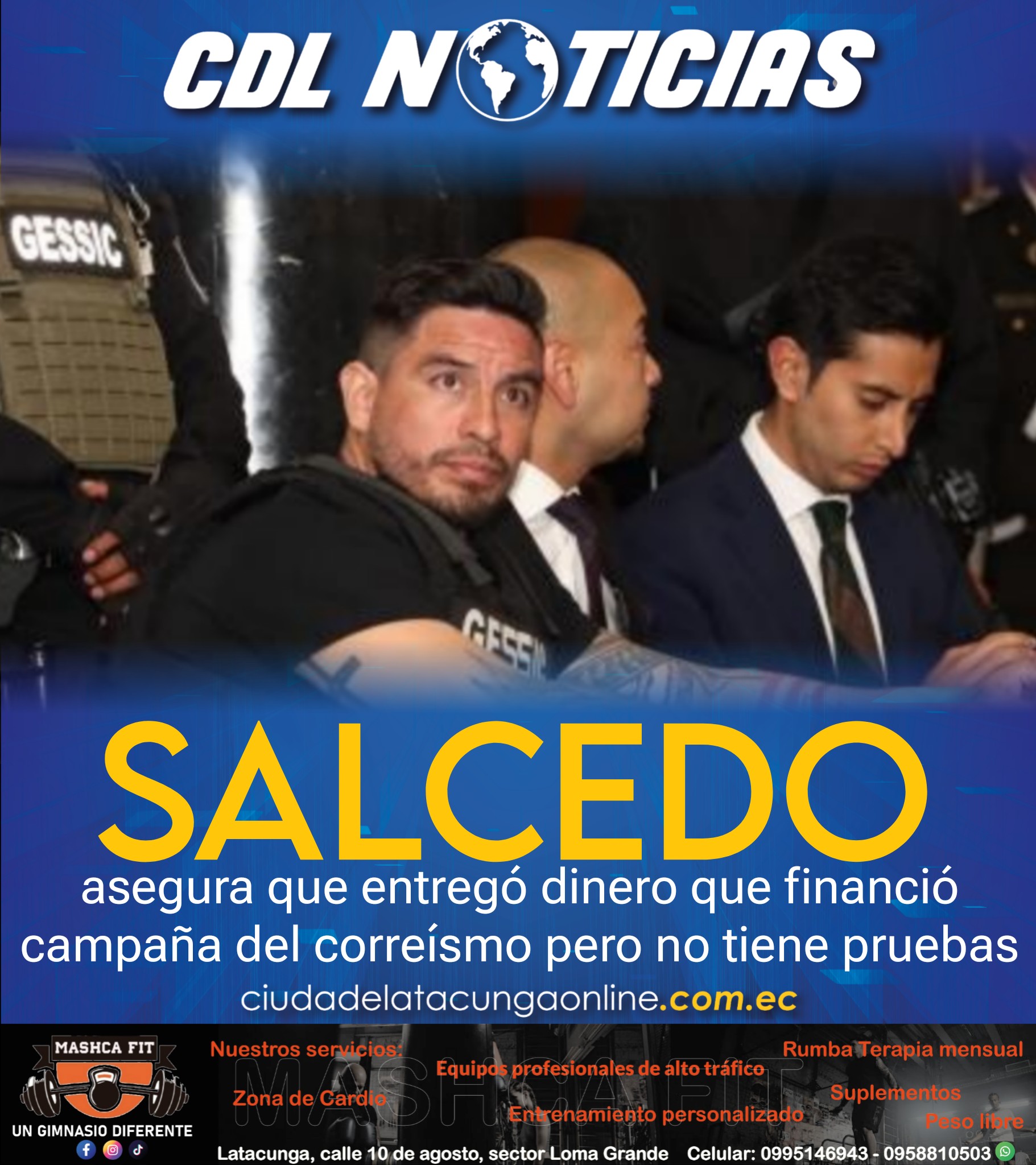Salcedo asegura que entregó dinero que financió campaña del correísmo pero no tiene pruebas