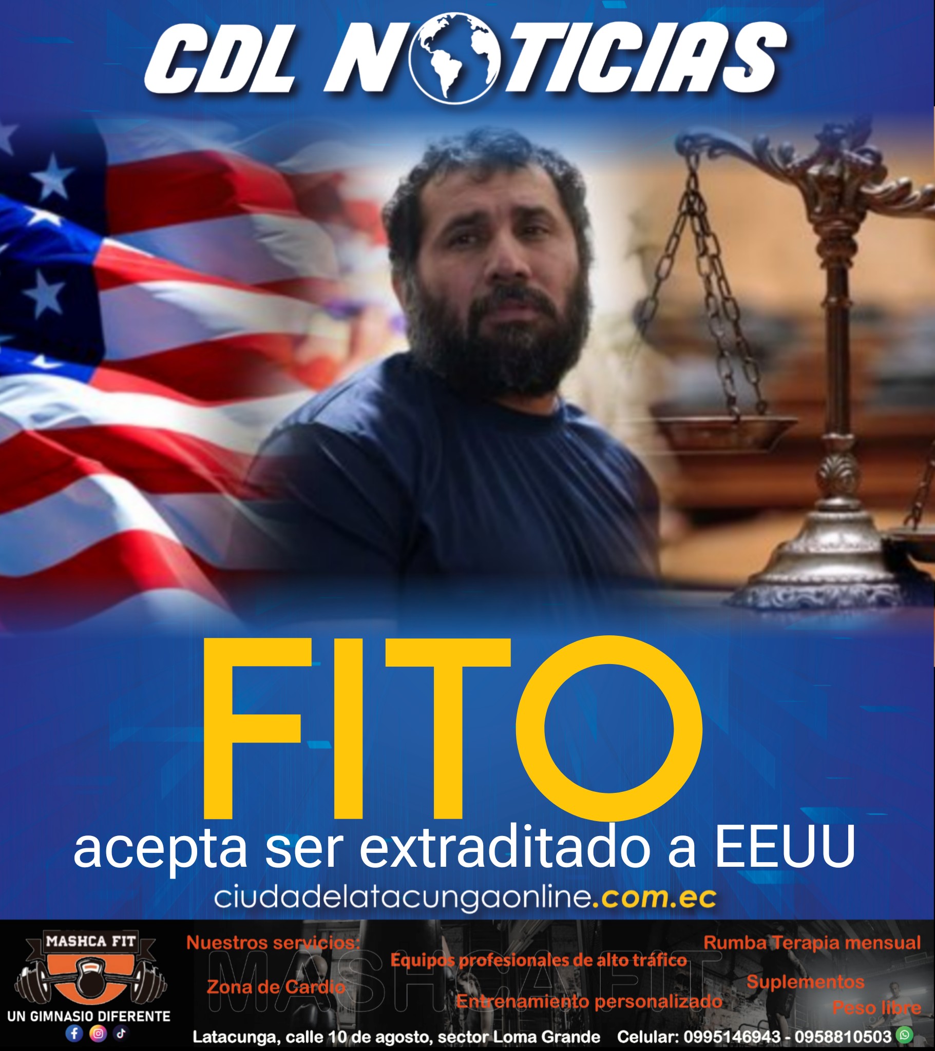 Fito acepta ser extraditado a EEUU