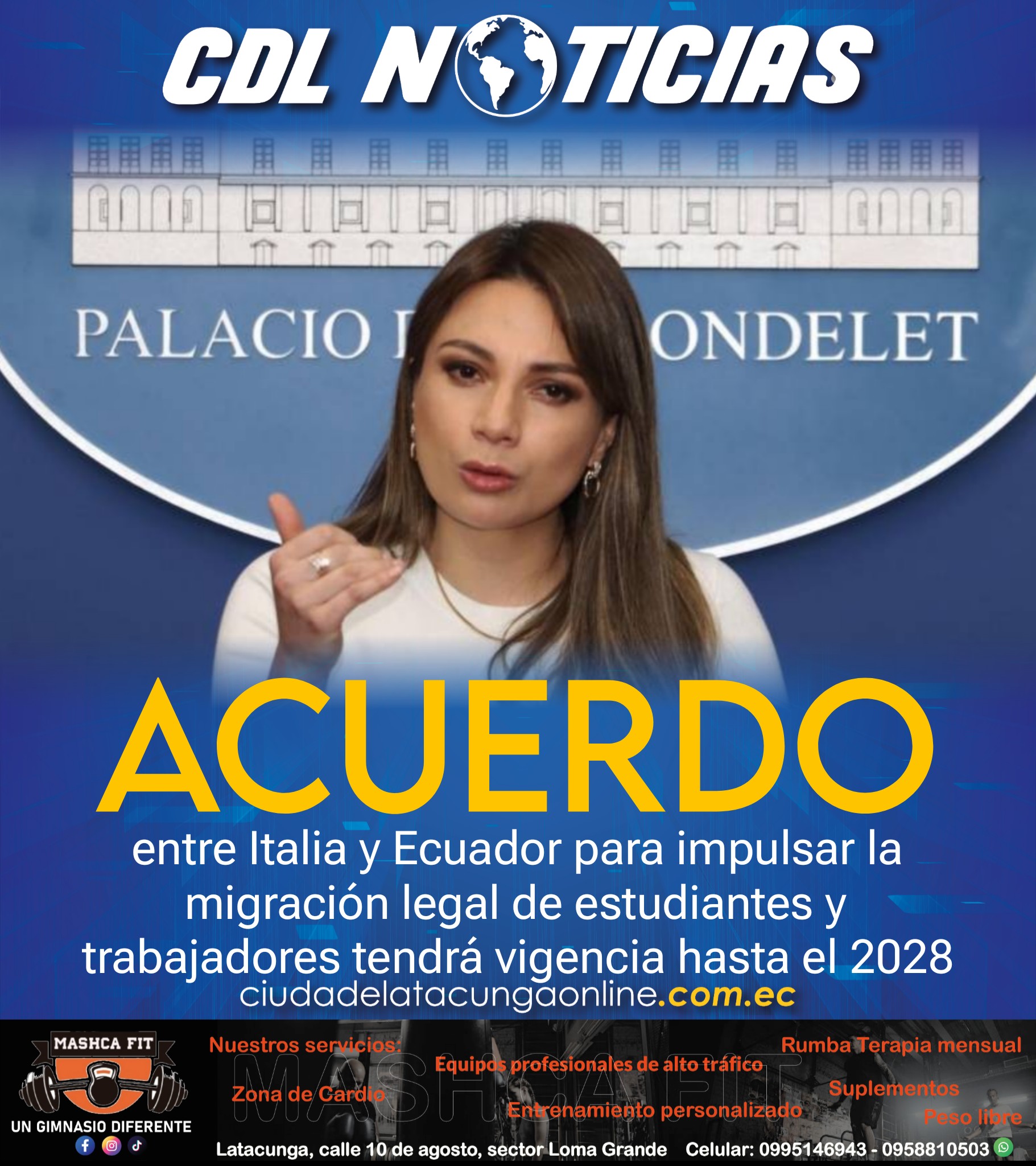 El acuerdo entre Italia y Ecuador para impulsar la migración legal de estudiantes y trabajadores tendrá vigencia hasta el 2028