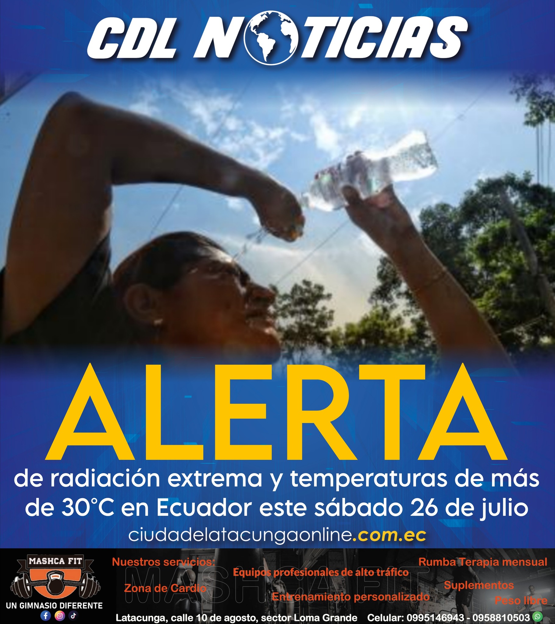 Alerta de radiación extrema y temperaturas de más de 30°C en Ecuador este sábado 26 de julio