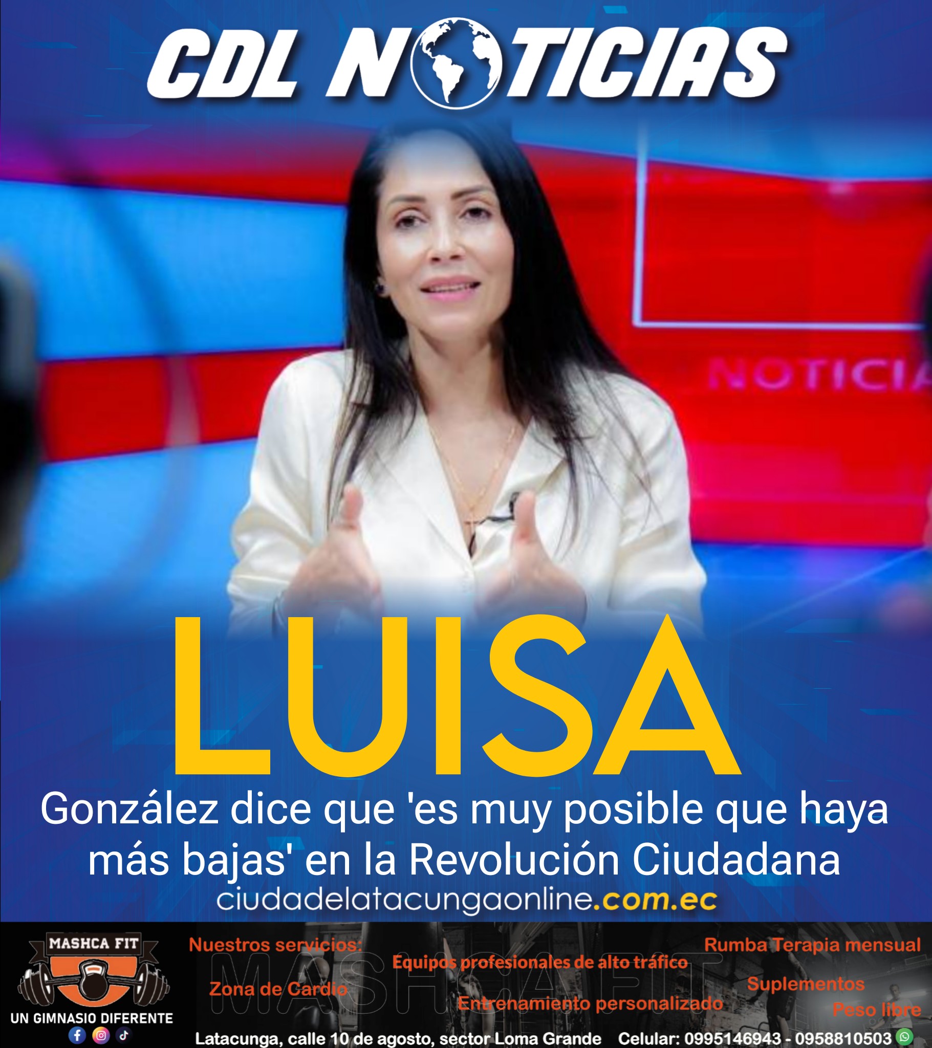 Luisa González dice que ‘es muy posible que haya más bajas’ en la Revolución Ciudadana
