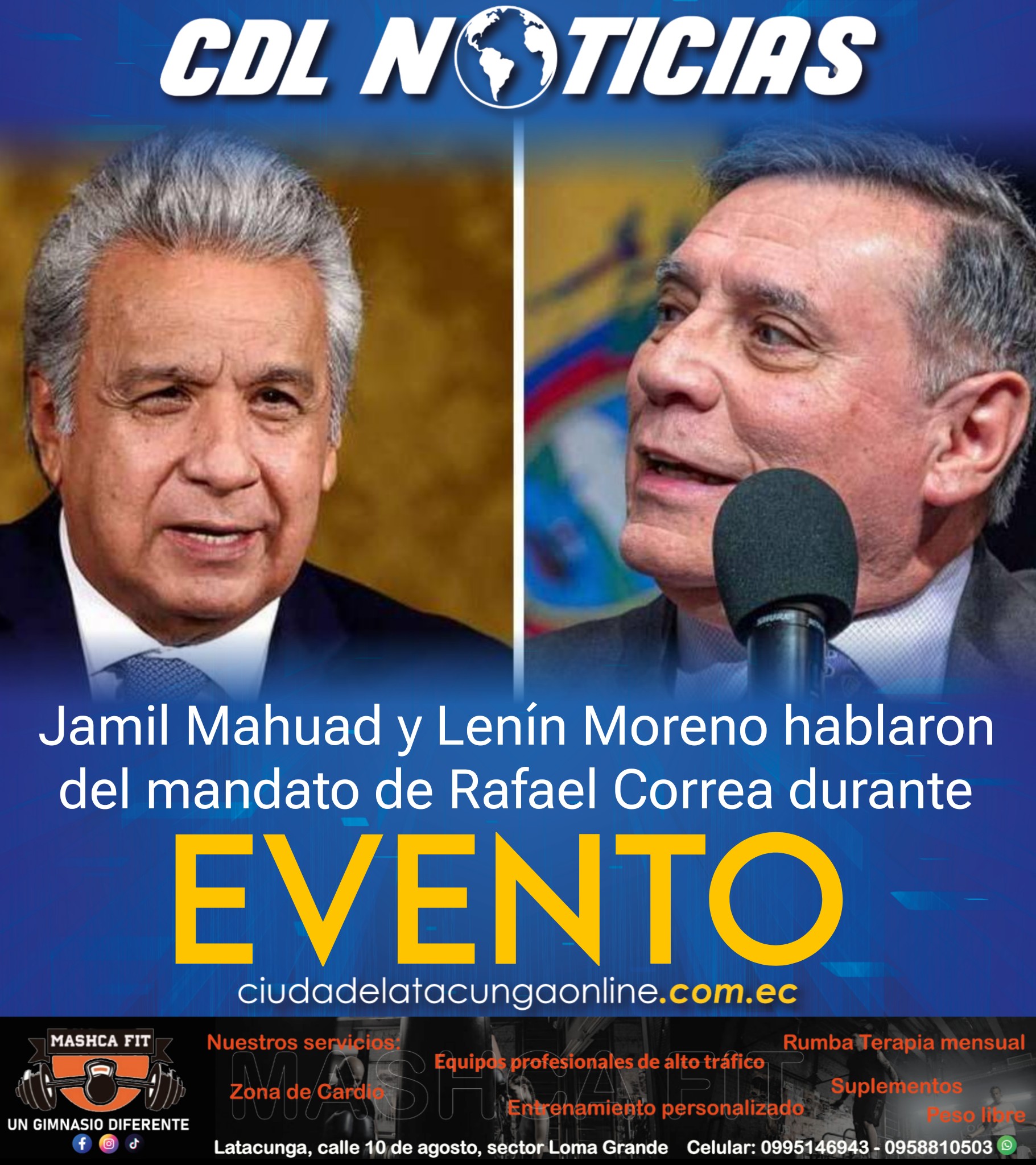 Jamil Mahuad y Lenín Moreno hablaron del mandato de Rafael Correa durante evento en Argentina