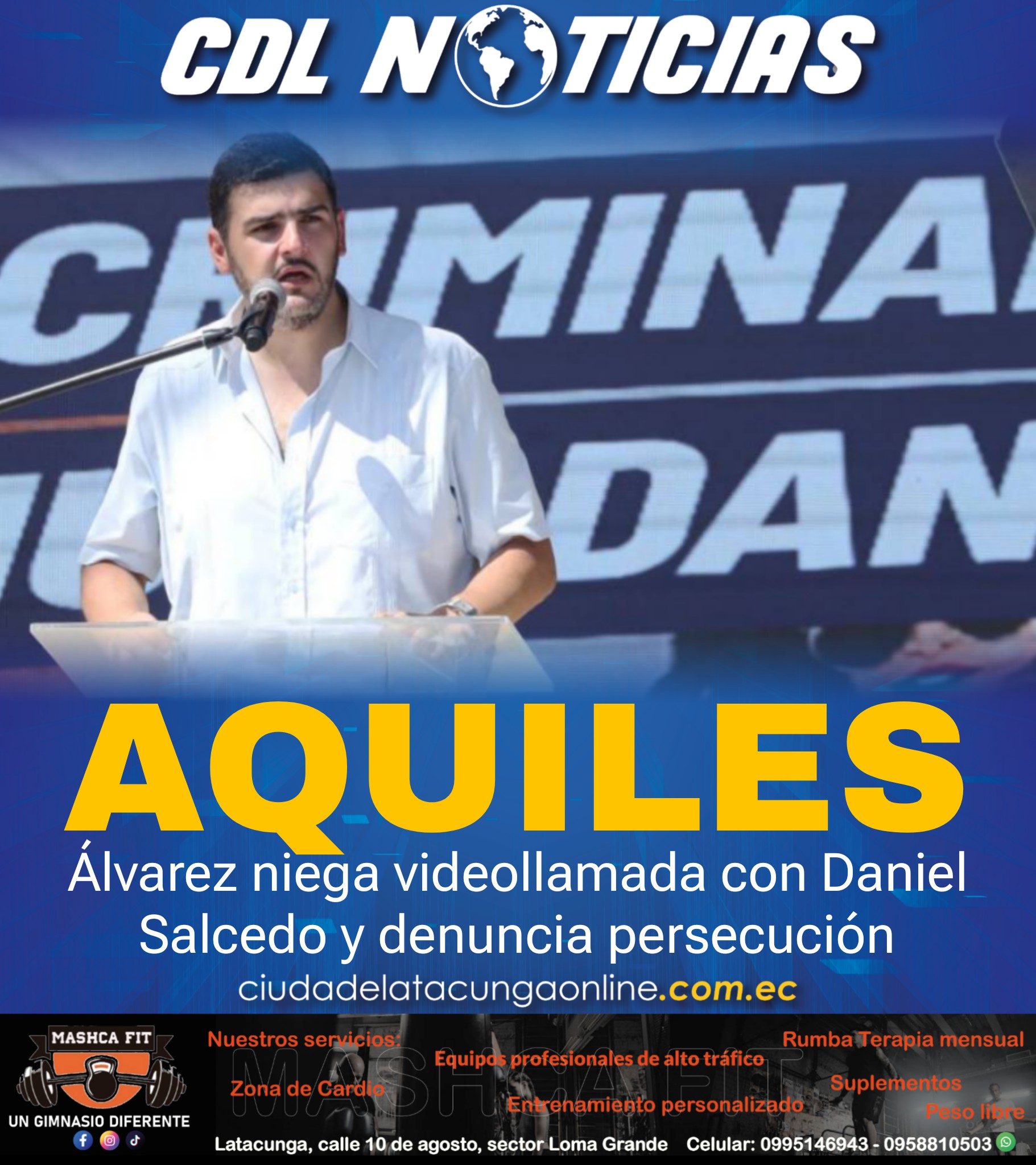 Aquiles Álvarez niega videollamada con Daniel Salcedo y denuncia persecución