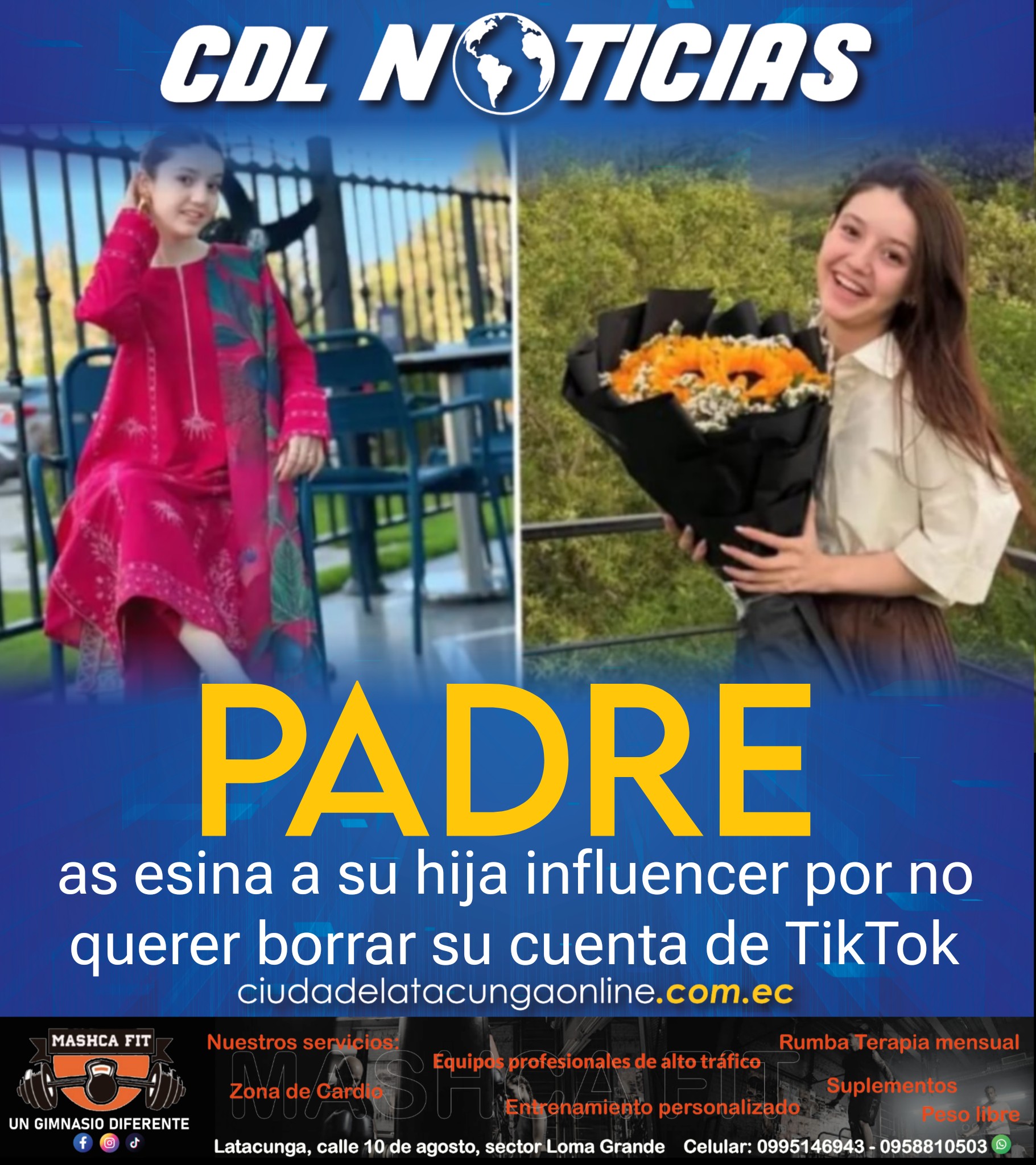 Padre as esina a su hija influencer por no querer borrar su cuenta de TikTok