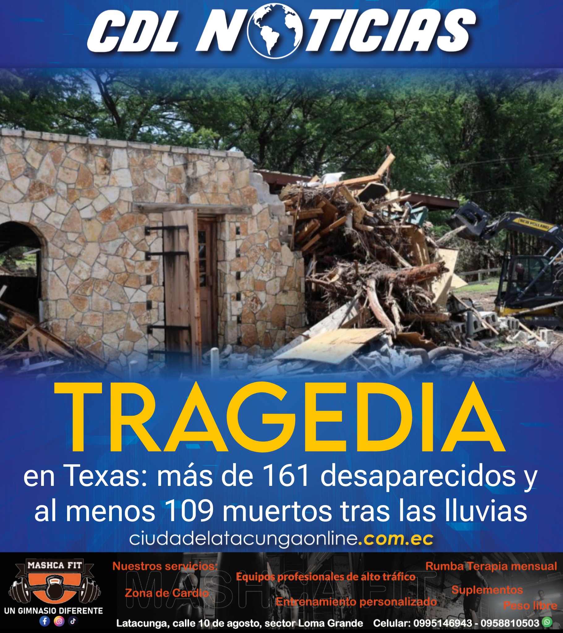 Tragedia en Texas: más de 161 desaparecidos y al menos 109 muertos tras las lluvias