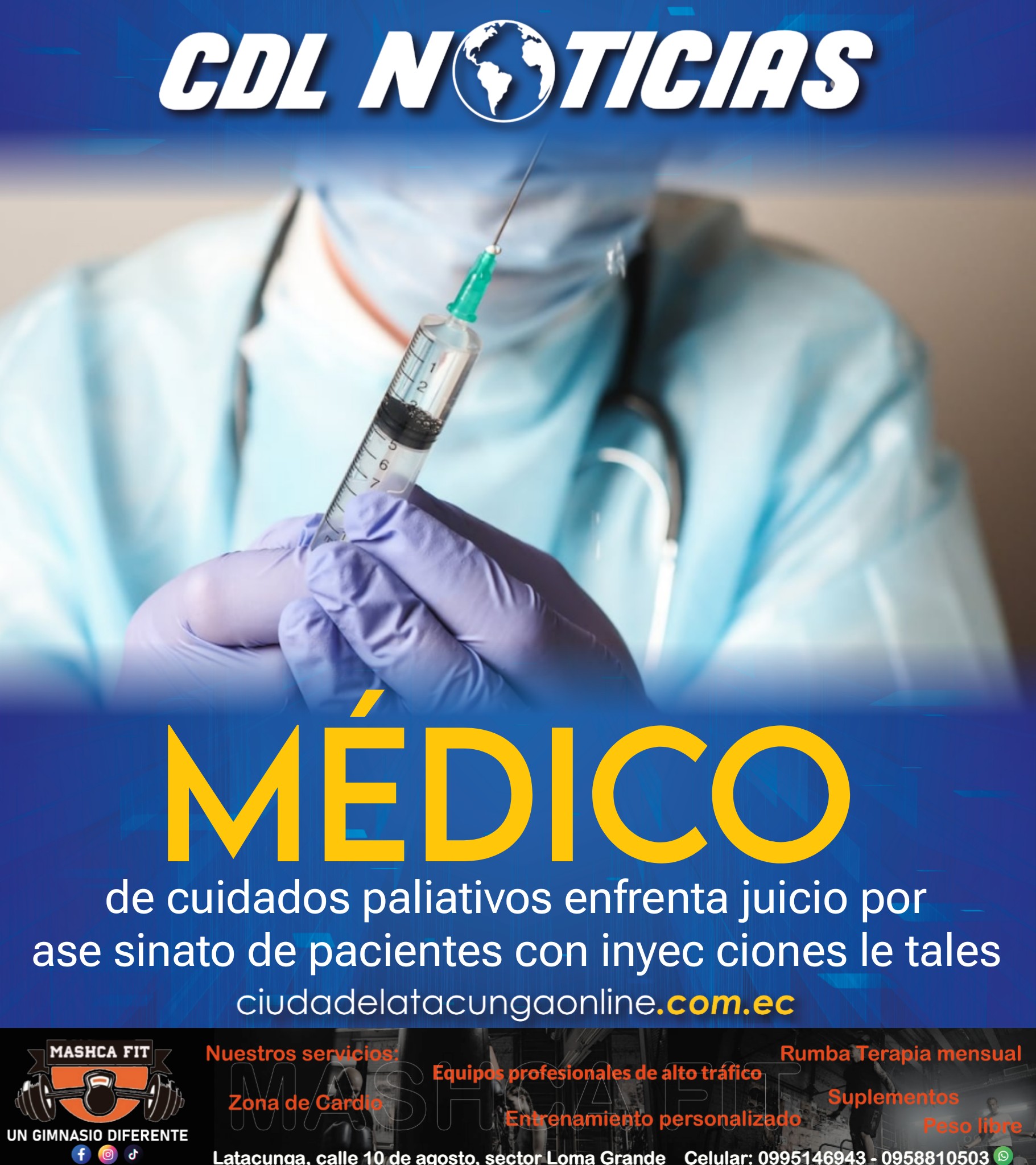 Médico de cuidados paliativos enfrenta juicio por ase sinato de pacientes con inyec ciones le tales