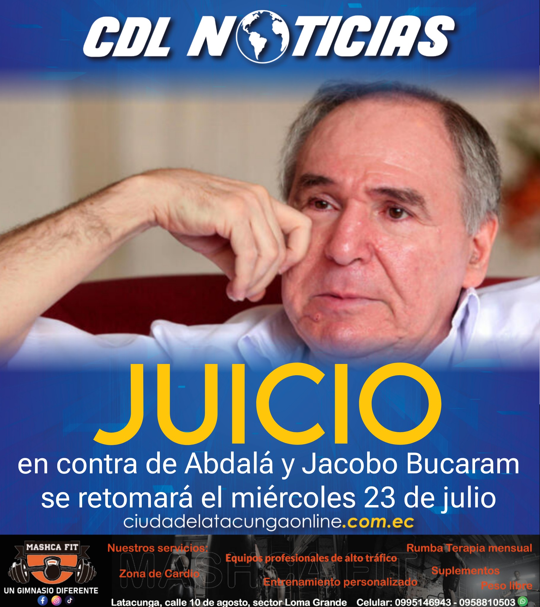 El juicio en contra de Abdalá y Jacobo Bucaram se retomará el miércoles 23 de julio