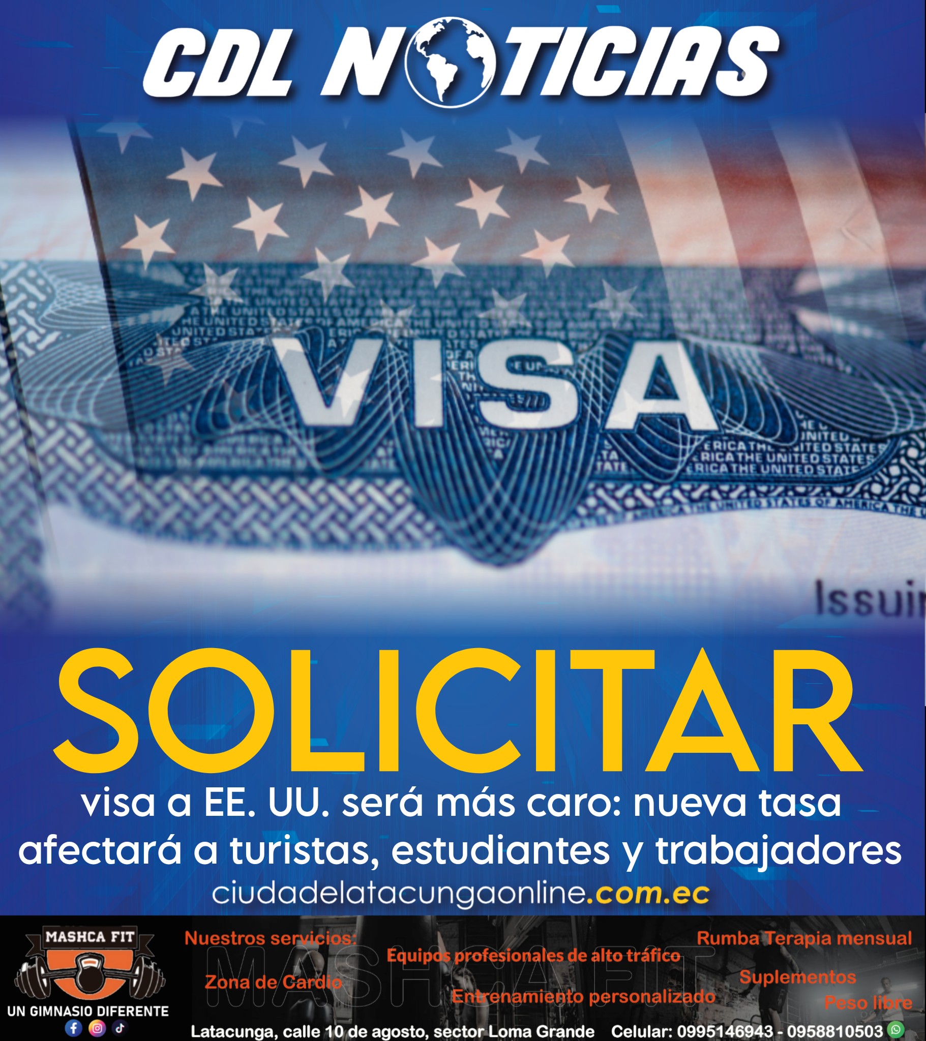 Solicitar visa a EE. UU. será más caro: nueva tasa afectará a turistas, estudiantes y trabajadores