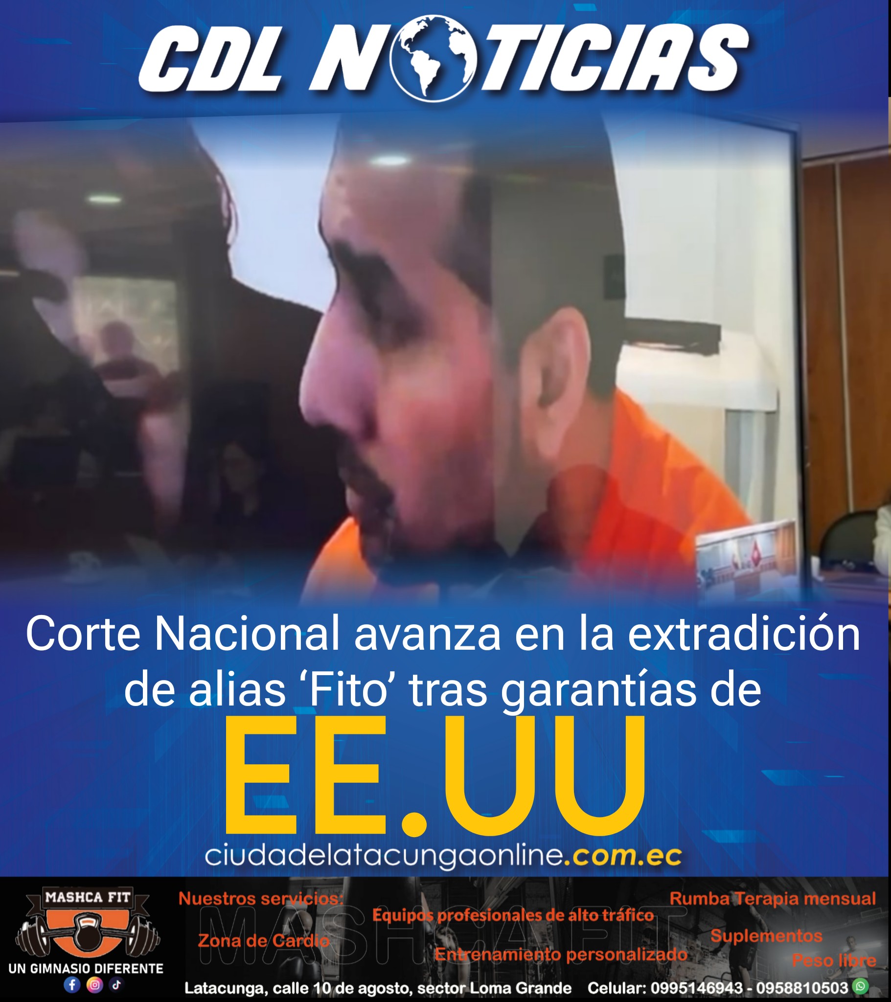 Corte Nacional avanza en la extradición de alias ‘Fito’ tras garantías de EE.UU.