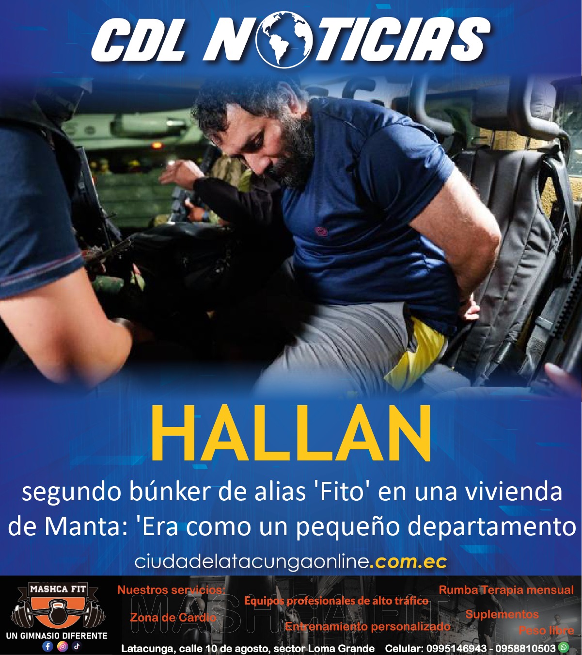 Hallan segundo búnker de alias ‘Fito’ en una vivienda de Manta: ‘Era como un pequeño departamento