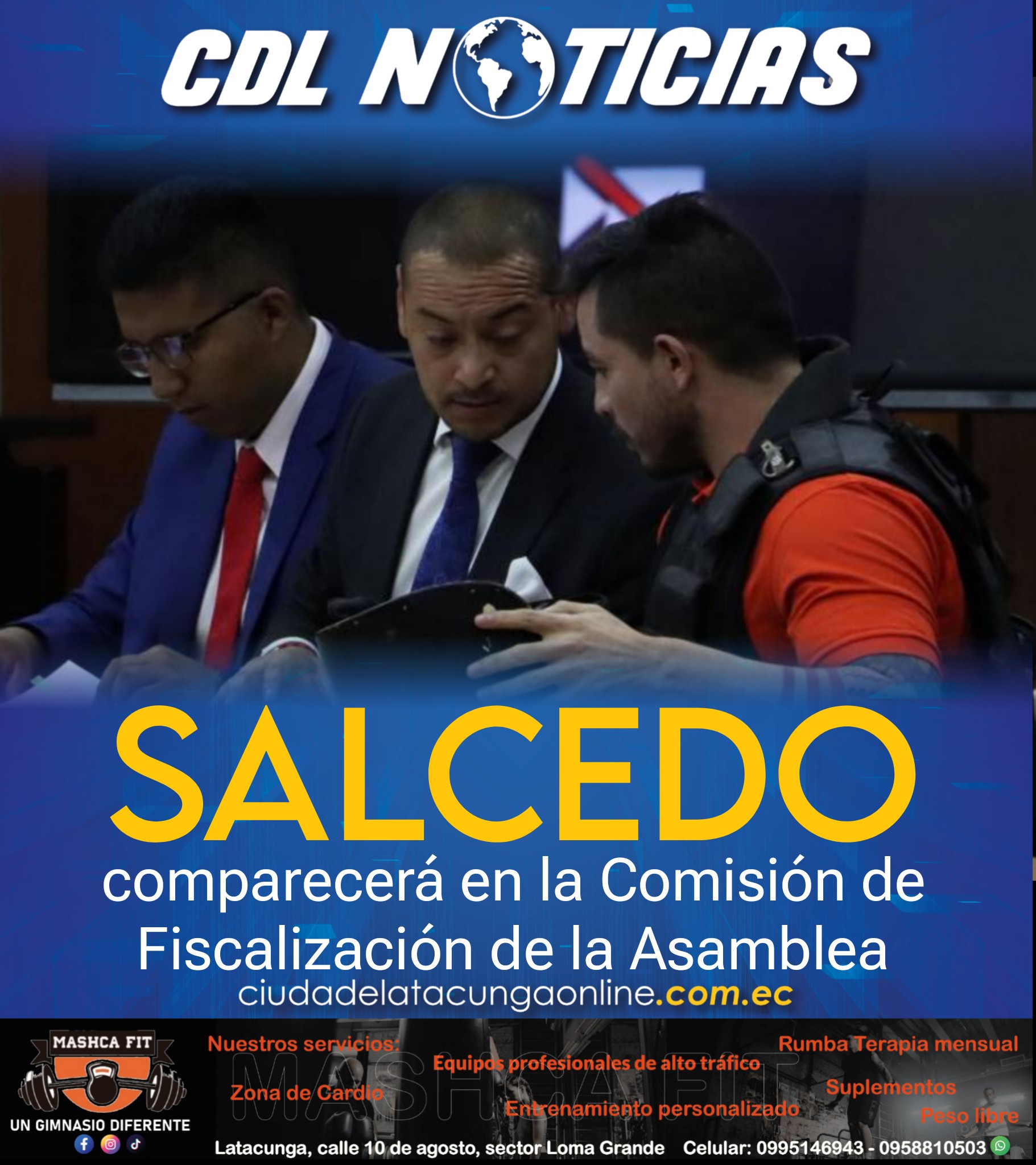 Daniel Salcedo comparecerá en la Comisión de Fiscalización de la Asamblea