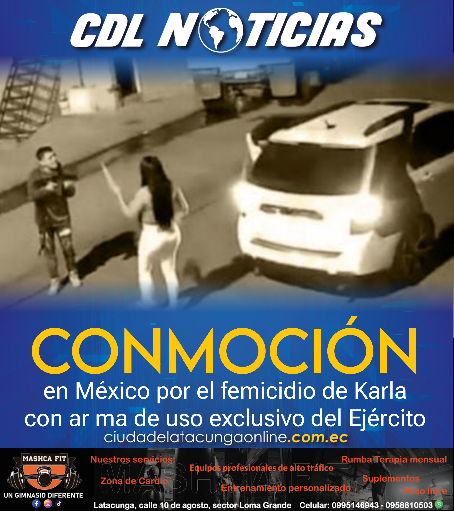 Conmoción en México por el femicidio de Karla con ar ma de uso exclusivo del Ejército
