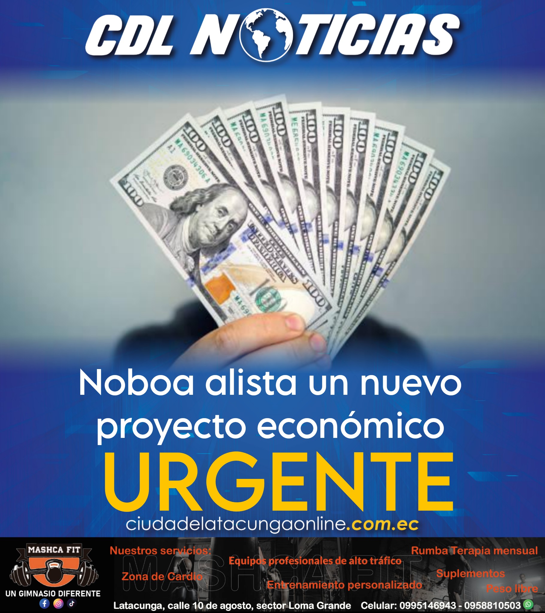 Noboa alista un nuevo proyecto económico urgente