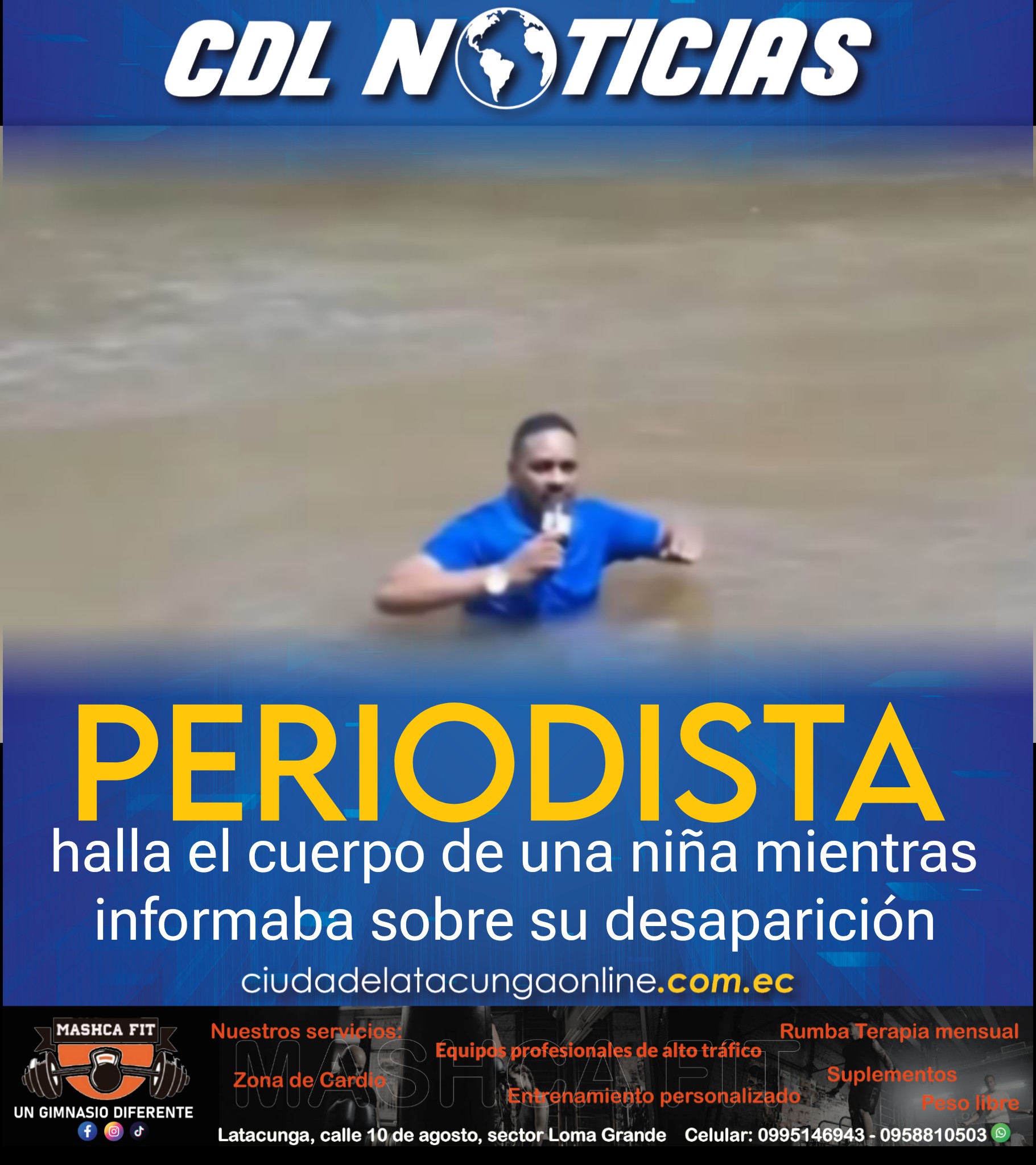 Periodista halla el cuerpo de una niña mientras informaba sobre su desaparición