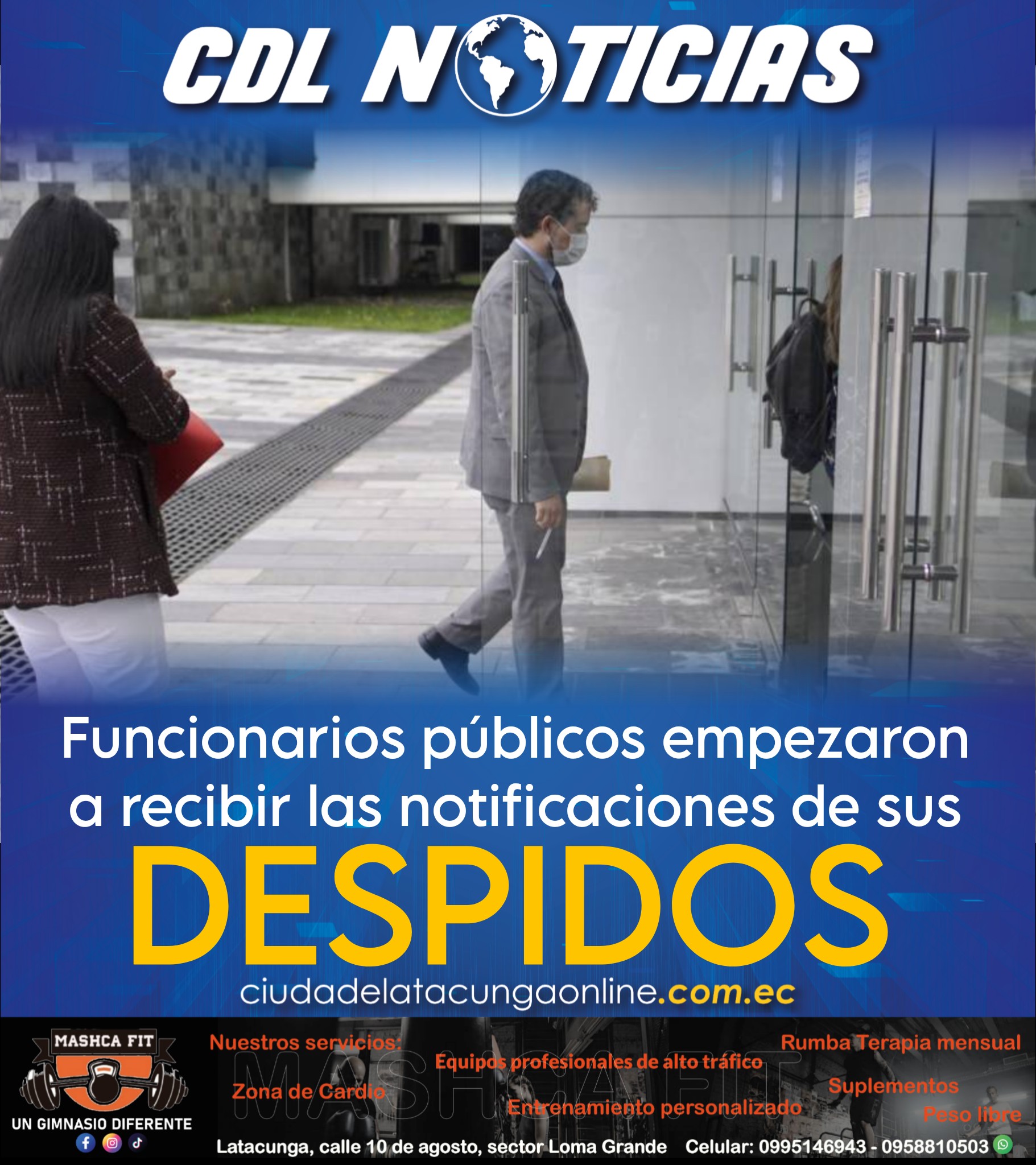 Los funcionarios públicos empezaron a recibir las notificaciones de sus despidos