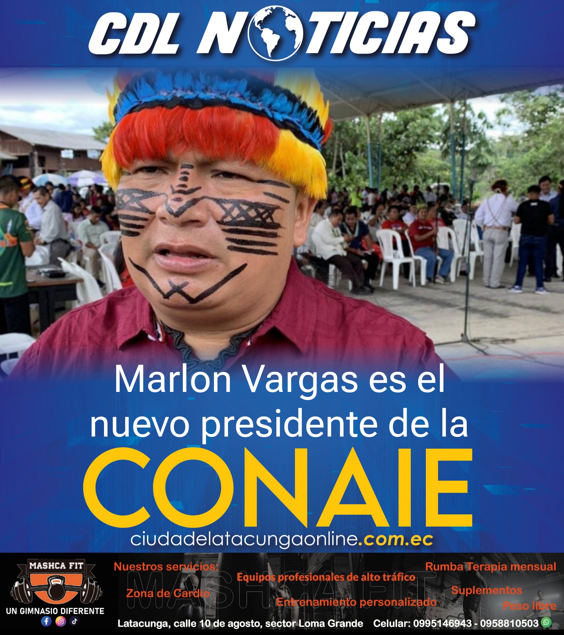 Marlon Vargas es el nuevo presidente de la CONAIE