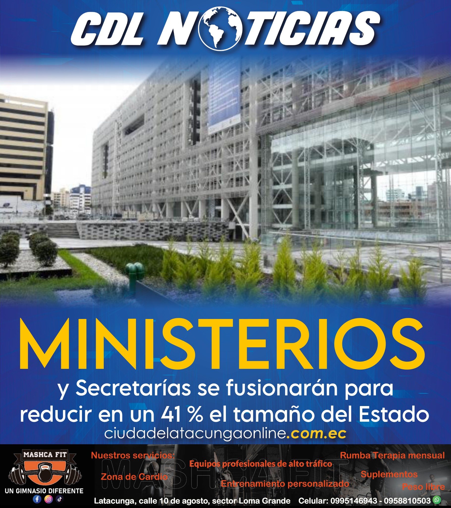 Ministerios y Secretarías se fusionarán para reducir en un 41 % el tamaño del Estado