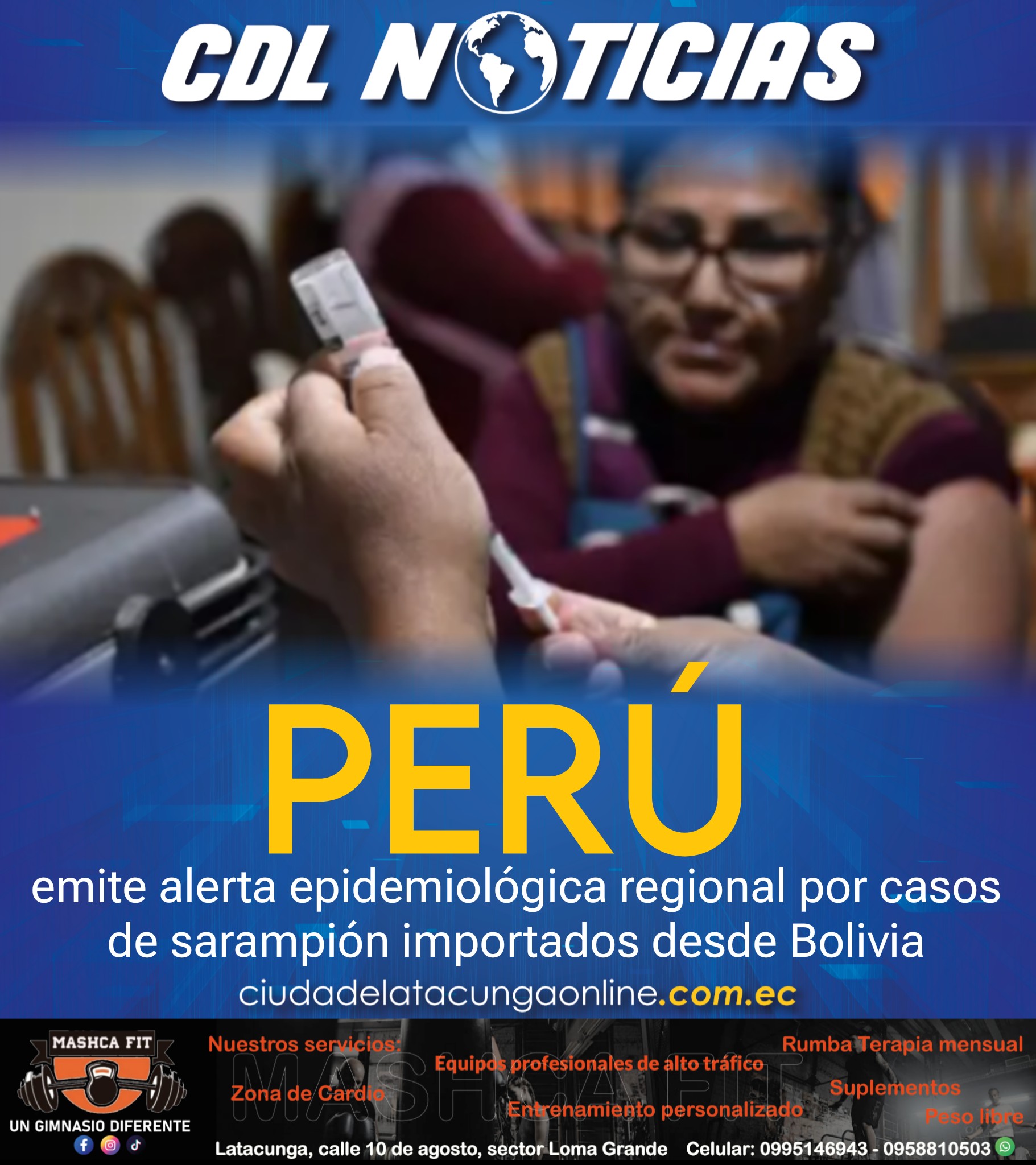 Perú emite alerta epidemiológica regional por casos de sarampión importados desde Bolivia