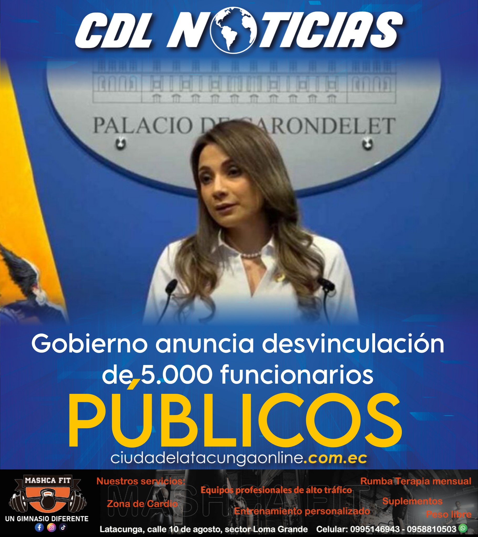 Gobierno anuncia desvinculación de 5.000 funcionarios públicos