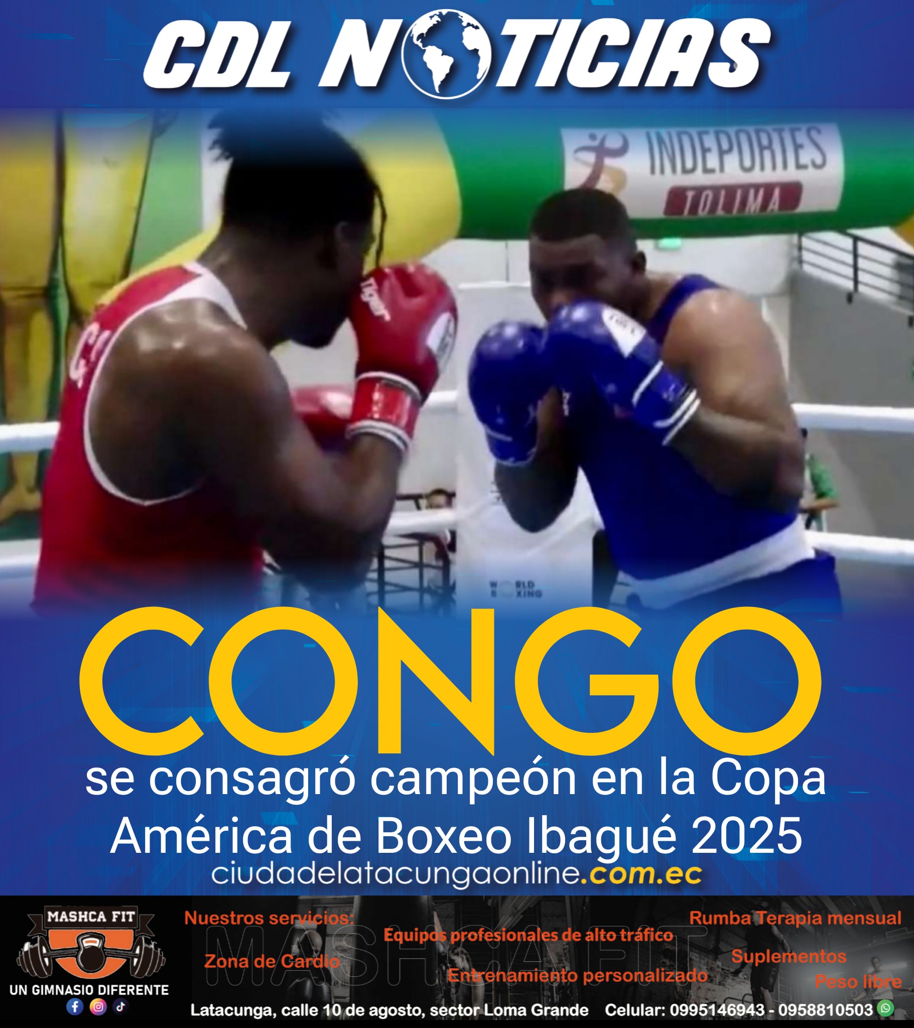 Gerlon Congo se consagró campeón en la Copa América de Boxeo Ibagué 2025
