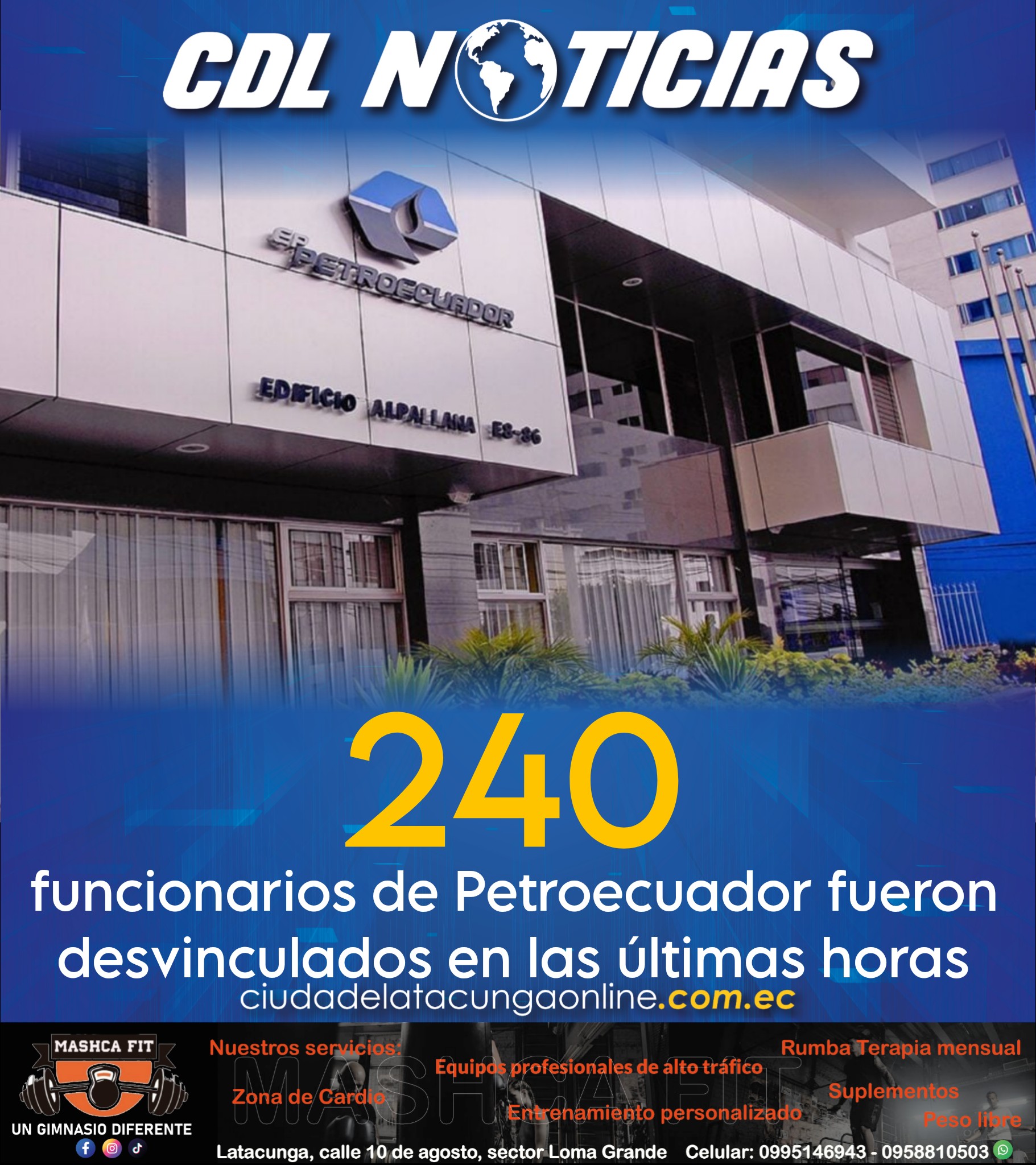 240 funcionarios de Petroecuador fueron desvinculados en las últimas horas