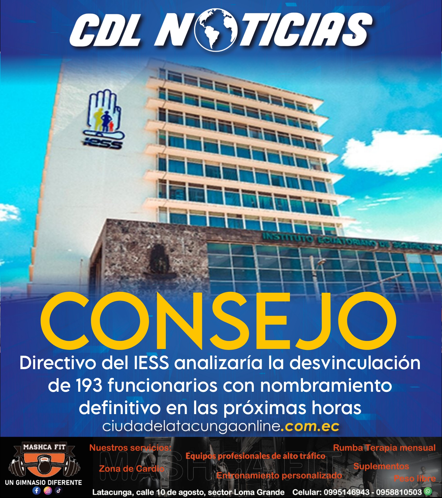 Consejo Directivo del IESS analizaría la desvinculación de 193 funcionarios con nombramiento definitivo en las próximas horas