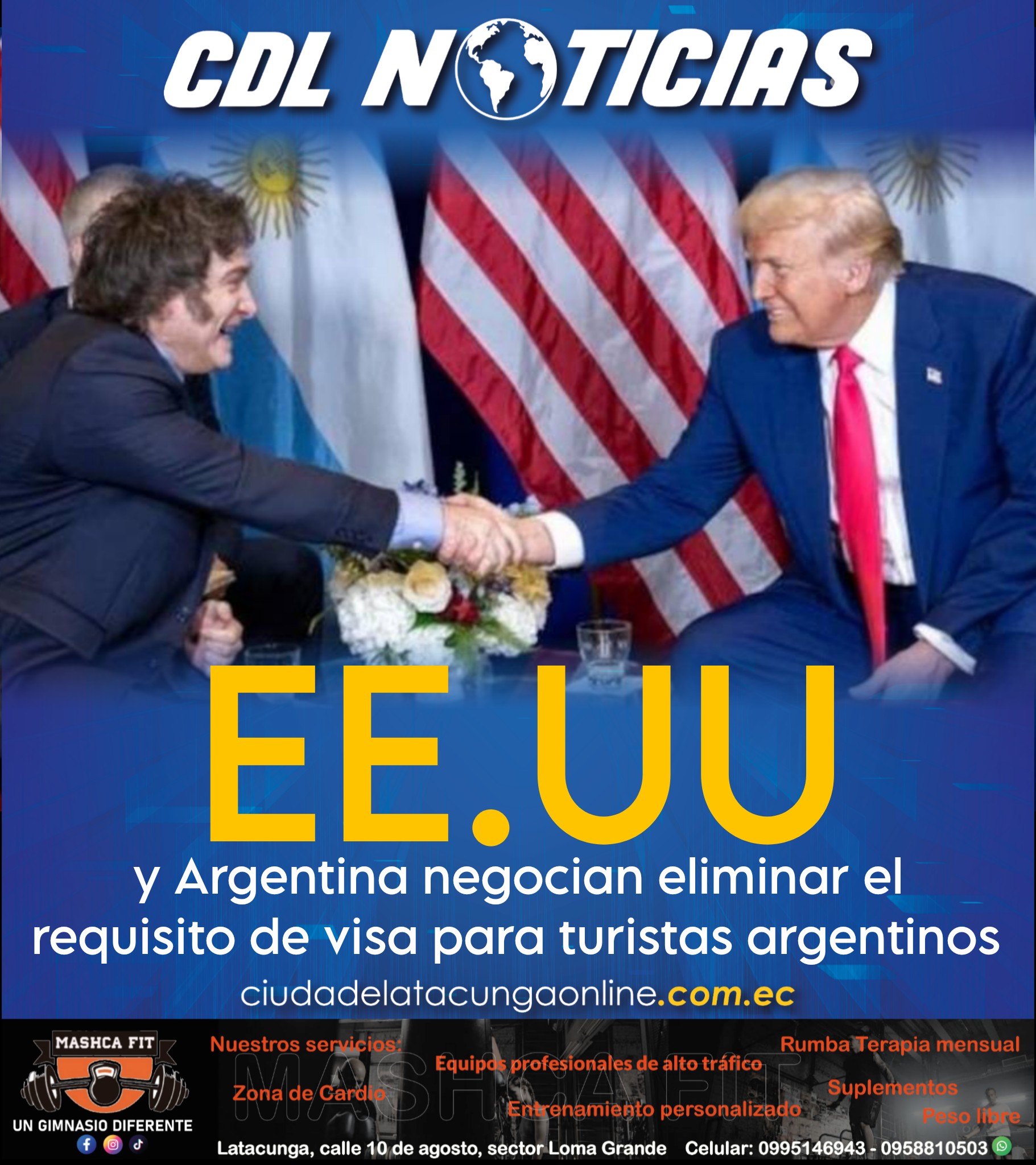 EE.UU y Argentina negocian eliminar el requisito de visa para turistas argentinos