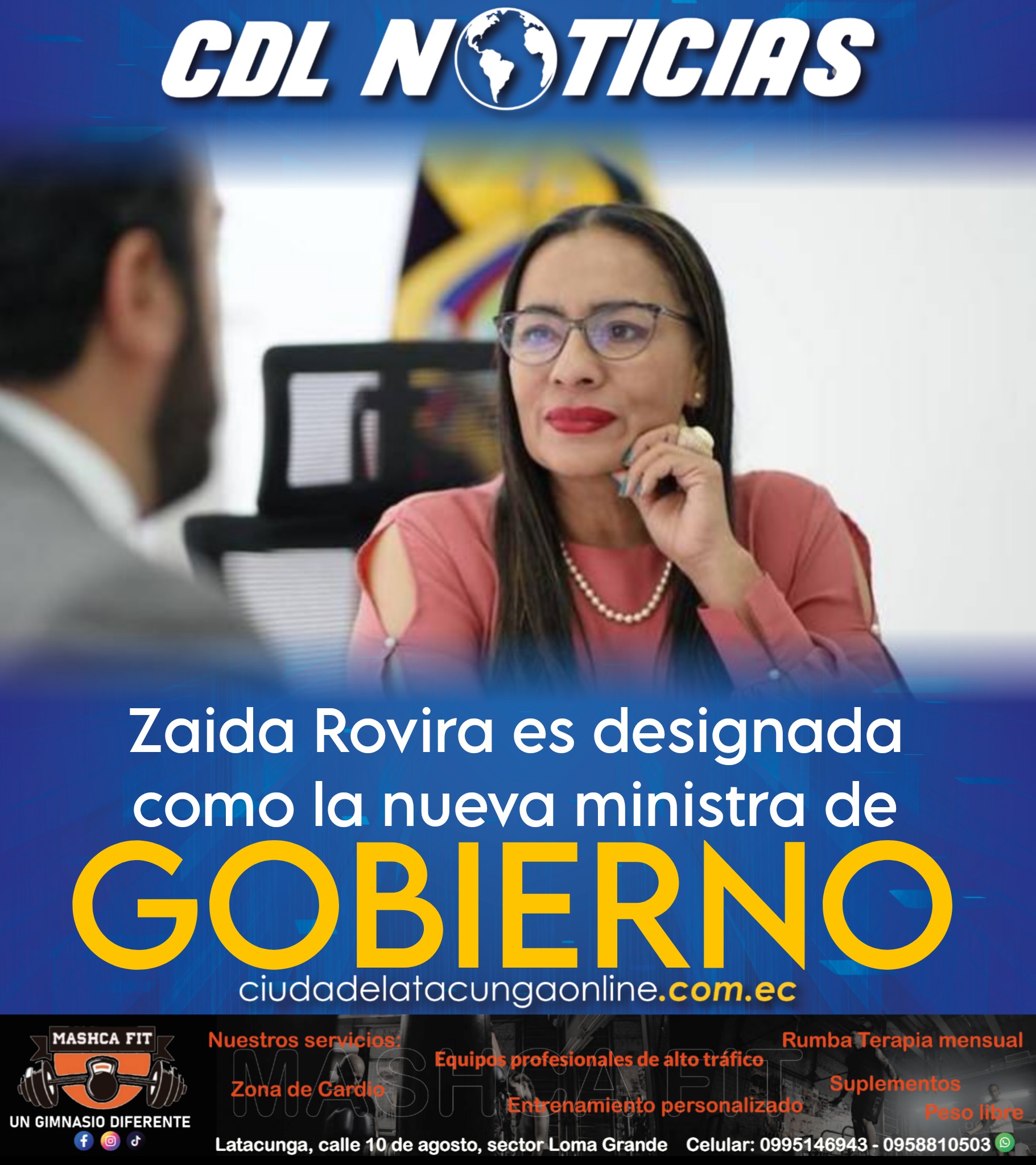 Zaida Rovira es designada como la nueva ministra de Gobierno