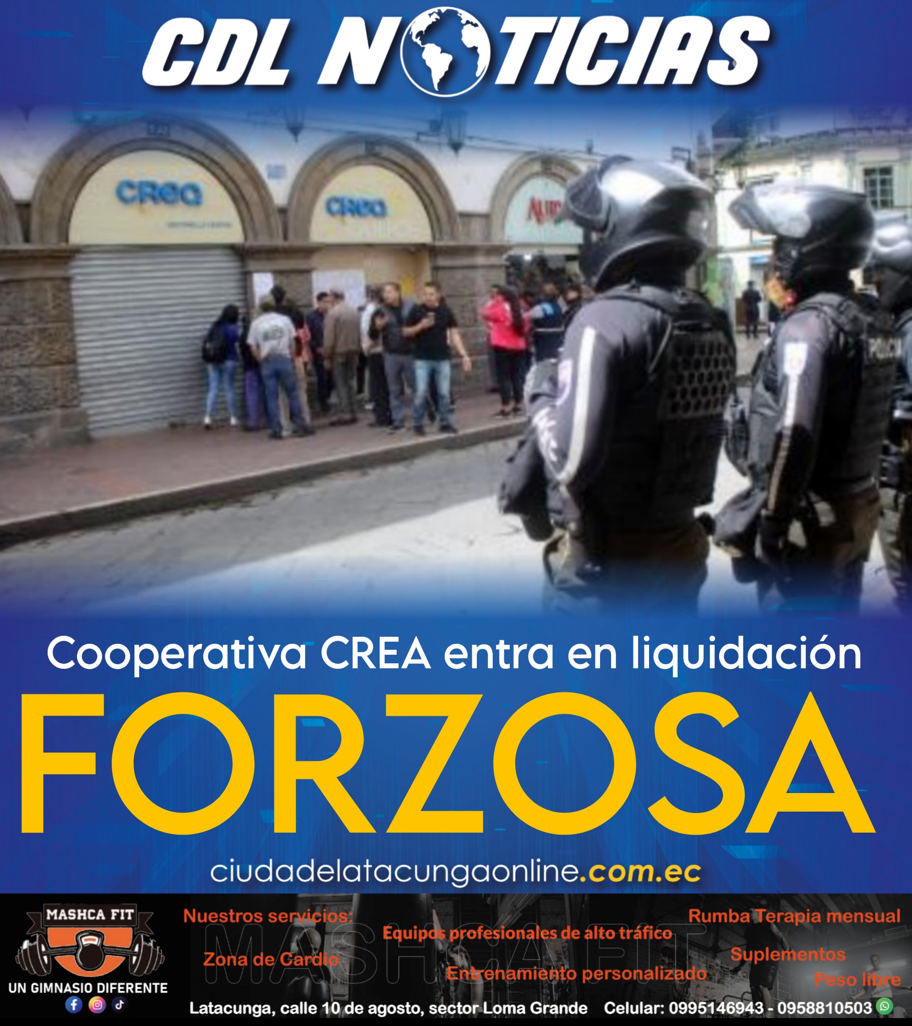 Cooperativa CREA entra en liquidación forzosa