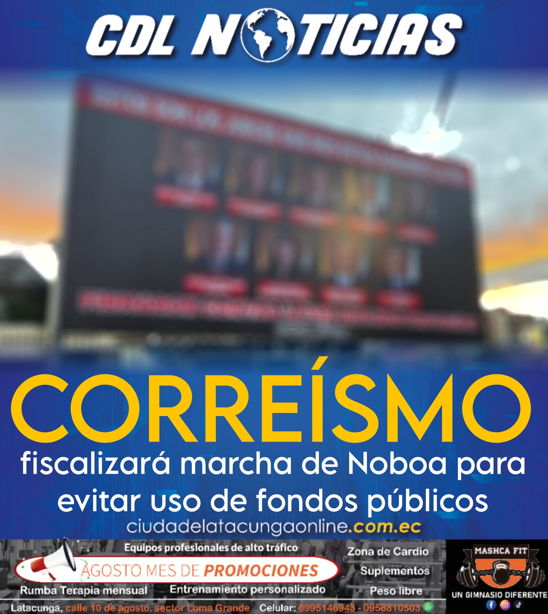 Correísmo fiscalizará marcha de Noboa para evitar uso de fondos públicos