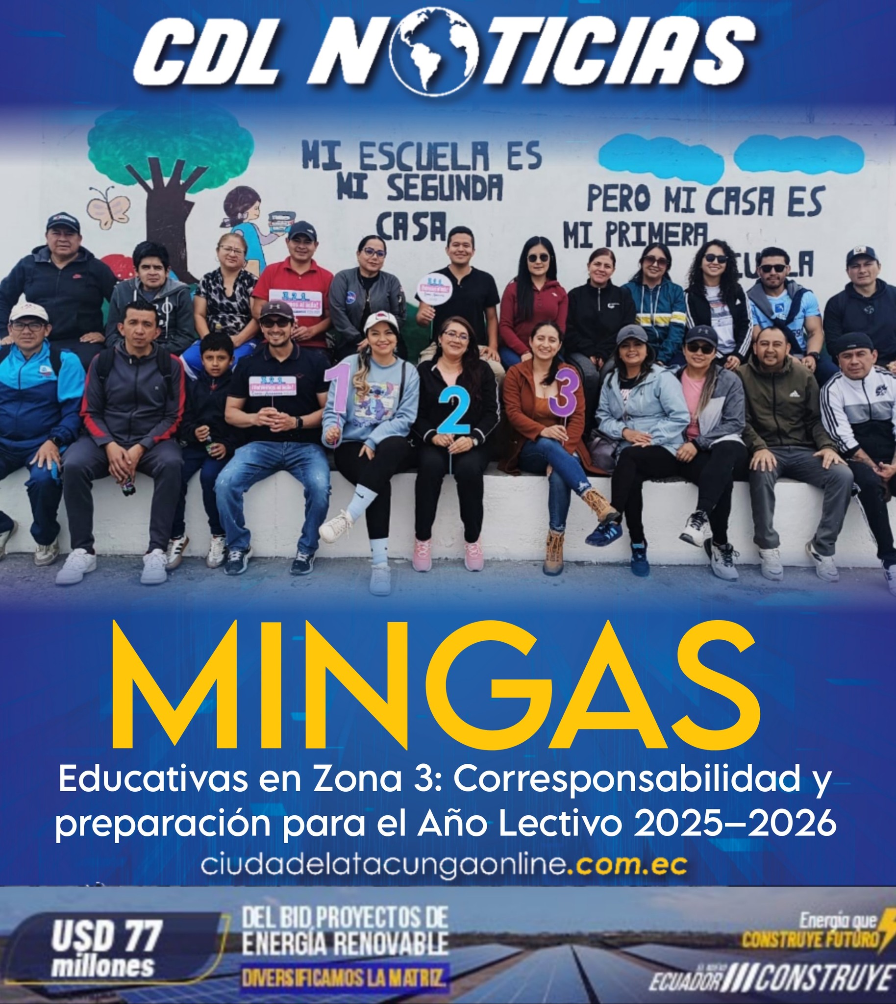 Mingas Educativas en Zona 3: Corresponsabilidad y preparación para el Año Lectivo 2025–2026
