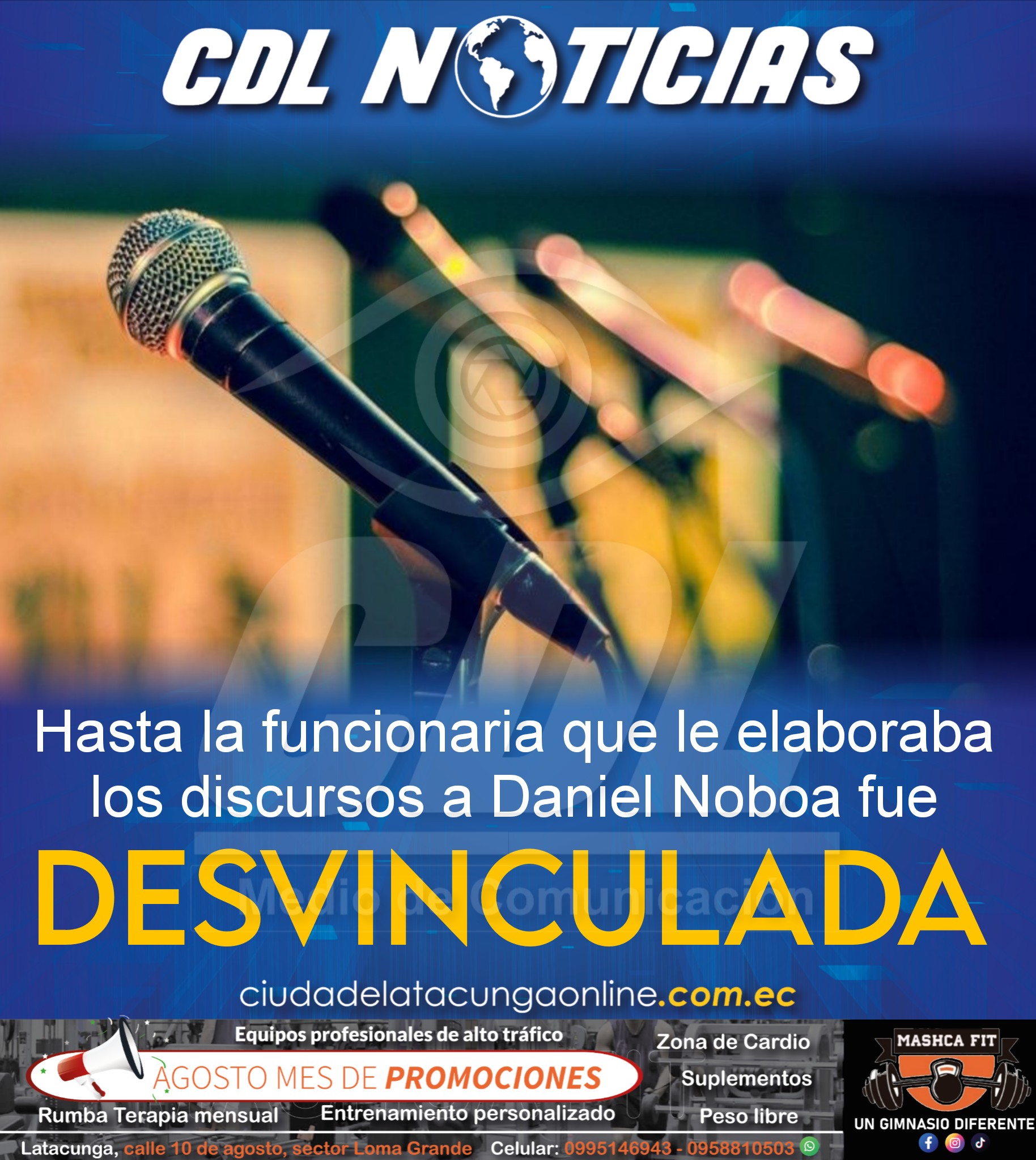 Hasta la funcionaria que le elaboraba los discursos a Daniel Noboa fue desvinculada