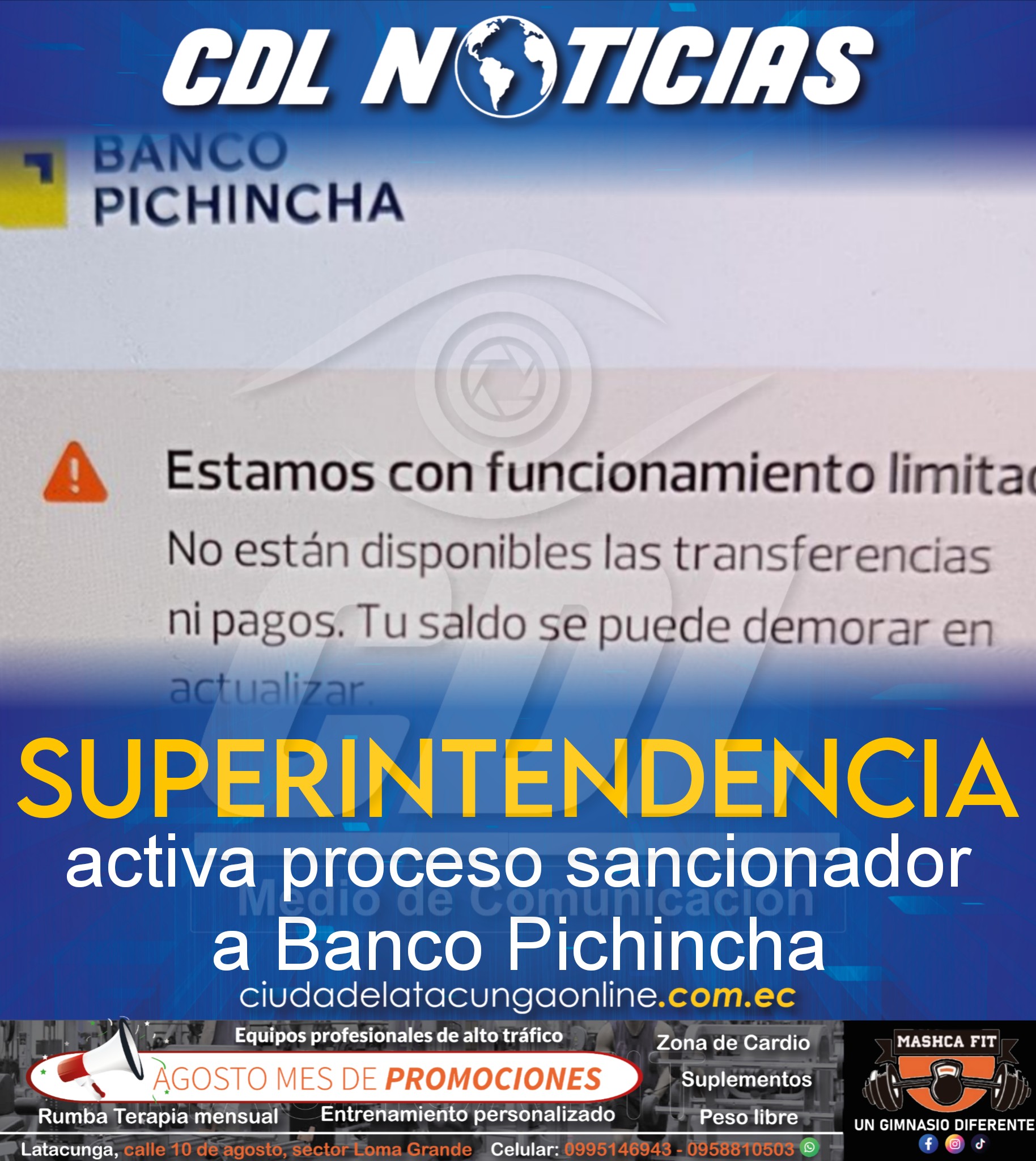 La Superintendencia activa proceso sancionador a Banco Pichincha