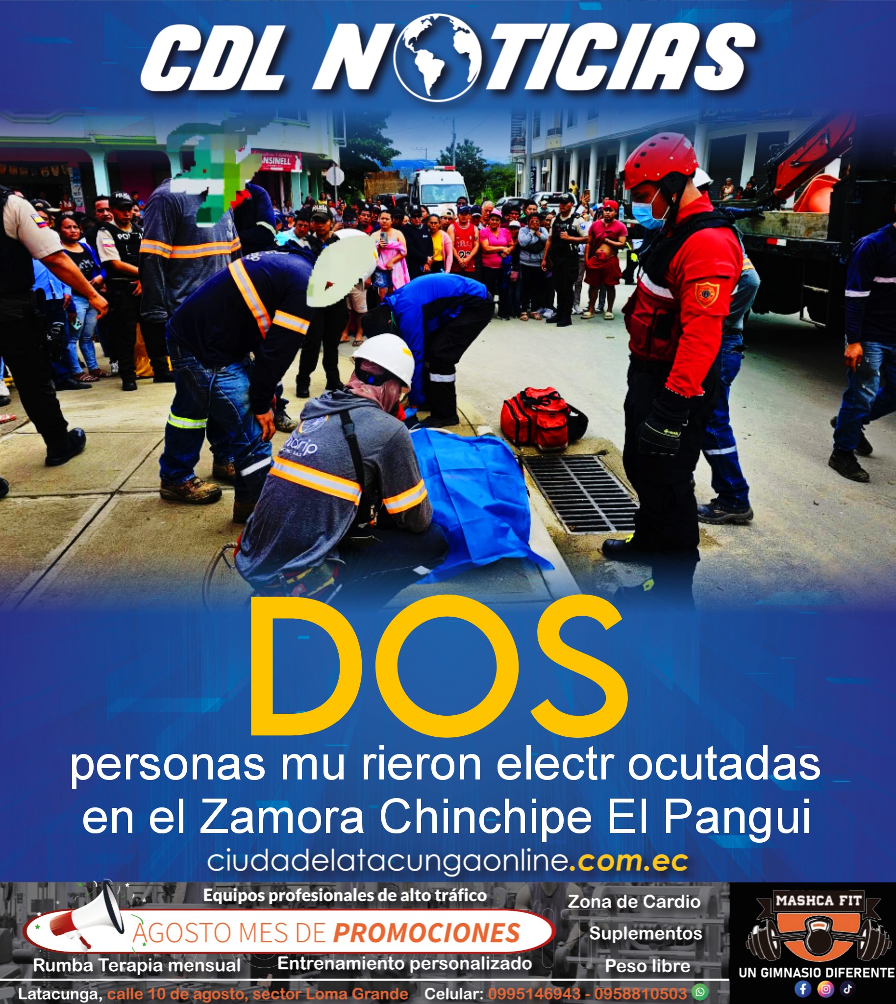 Dos personas mu rieron electrocutadas en el Zamora Chinchipe El Pangui